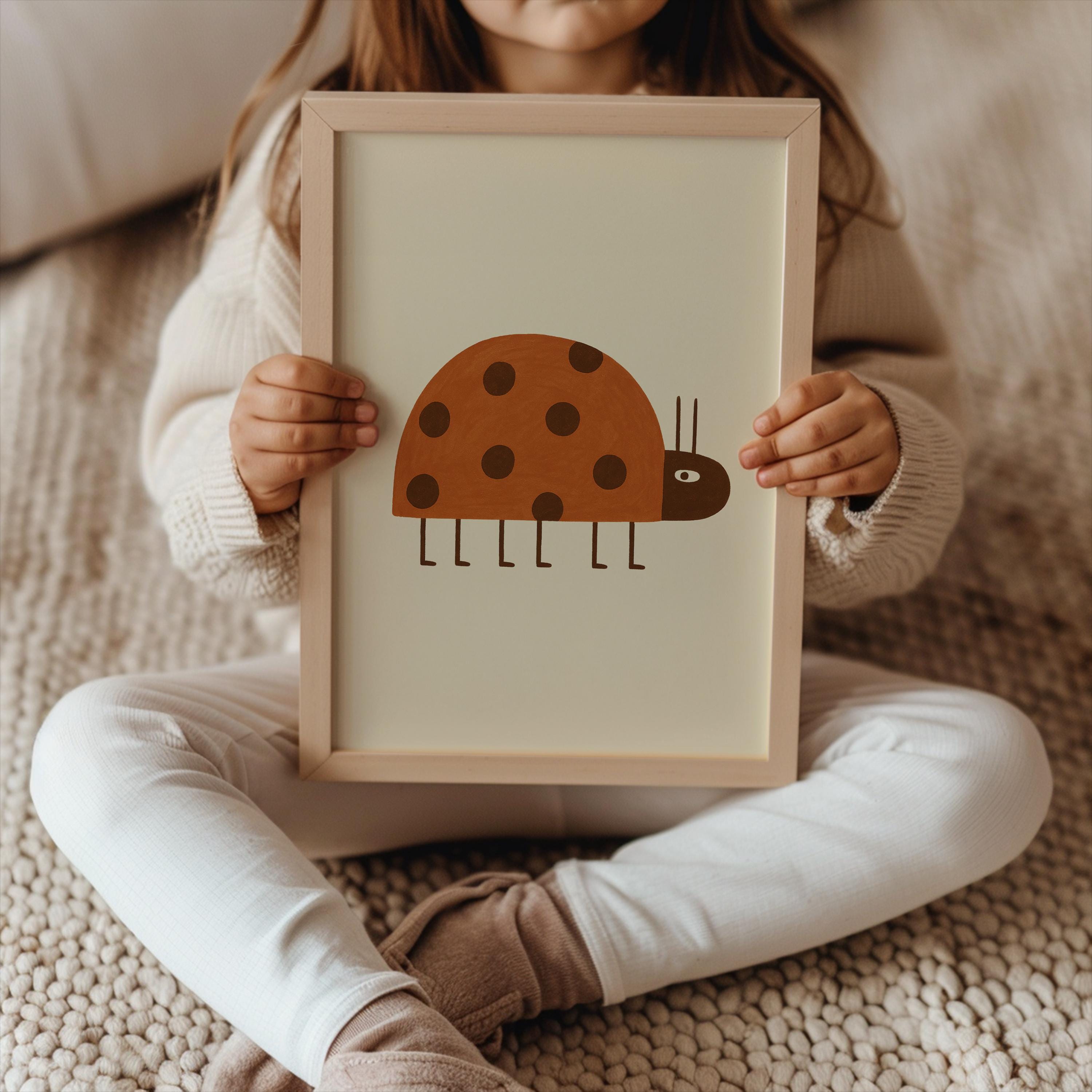 Minimalist Ladybug Poster
