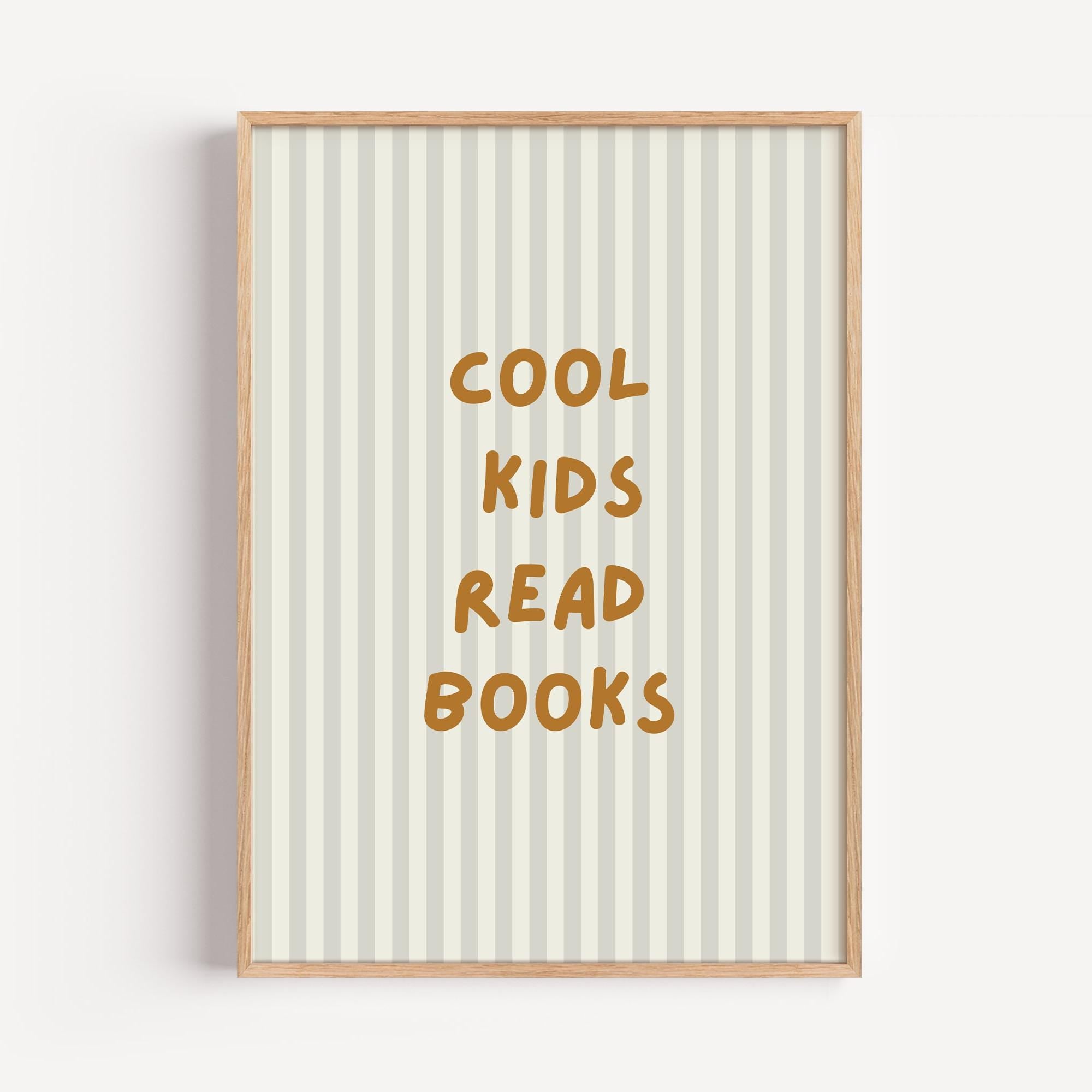 Cool Kids Read Books Poster