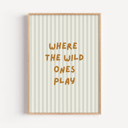 Where the Wild Ones Play Poster