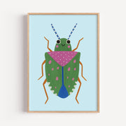 Smiling Bug Poster