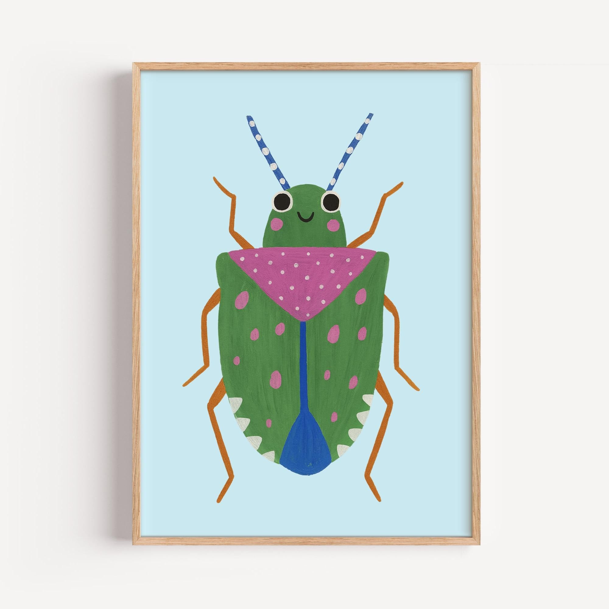 Smiling Bug Poster