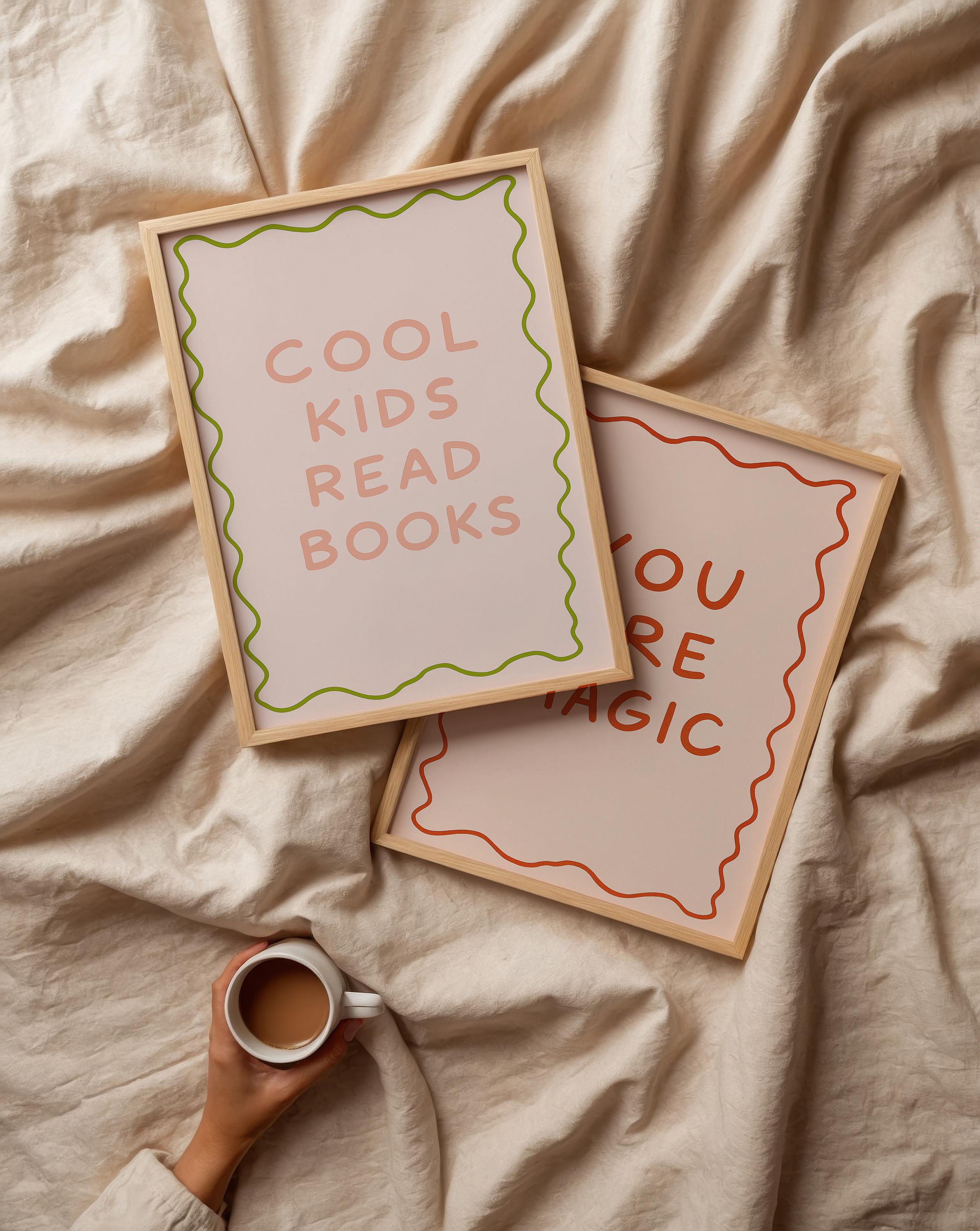 Cool Kids Read Books Poster