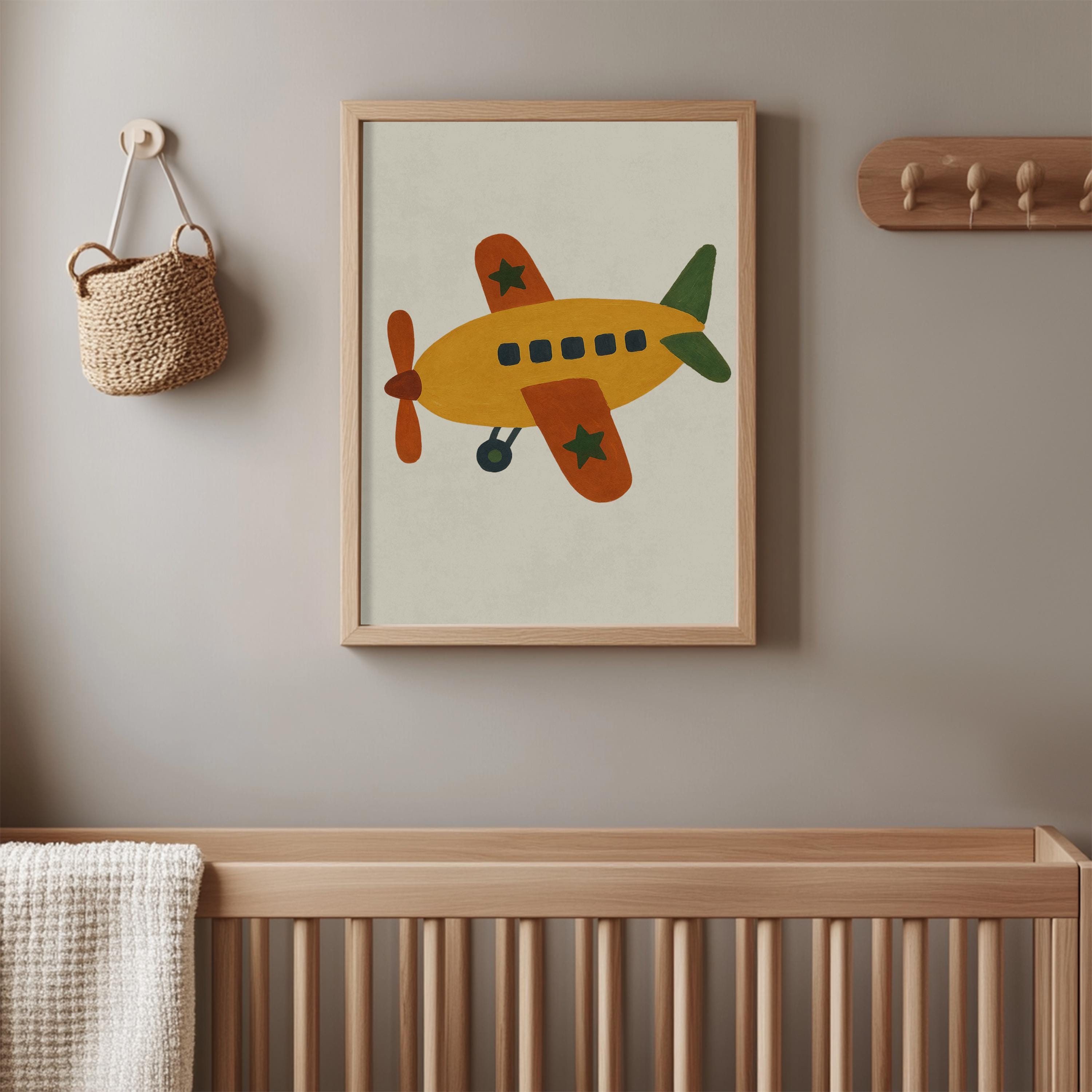 Retro Airplane Wall Art Poster
