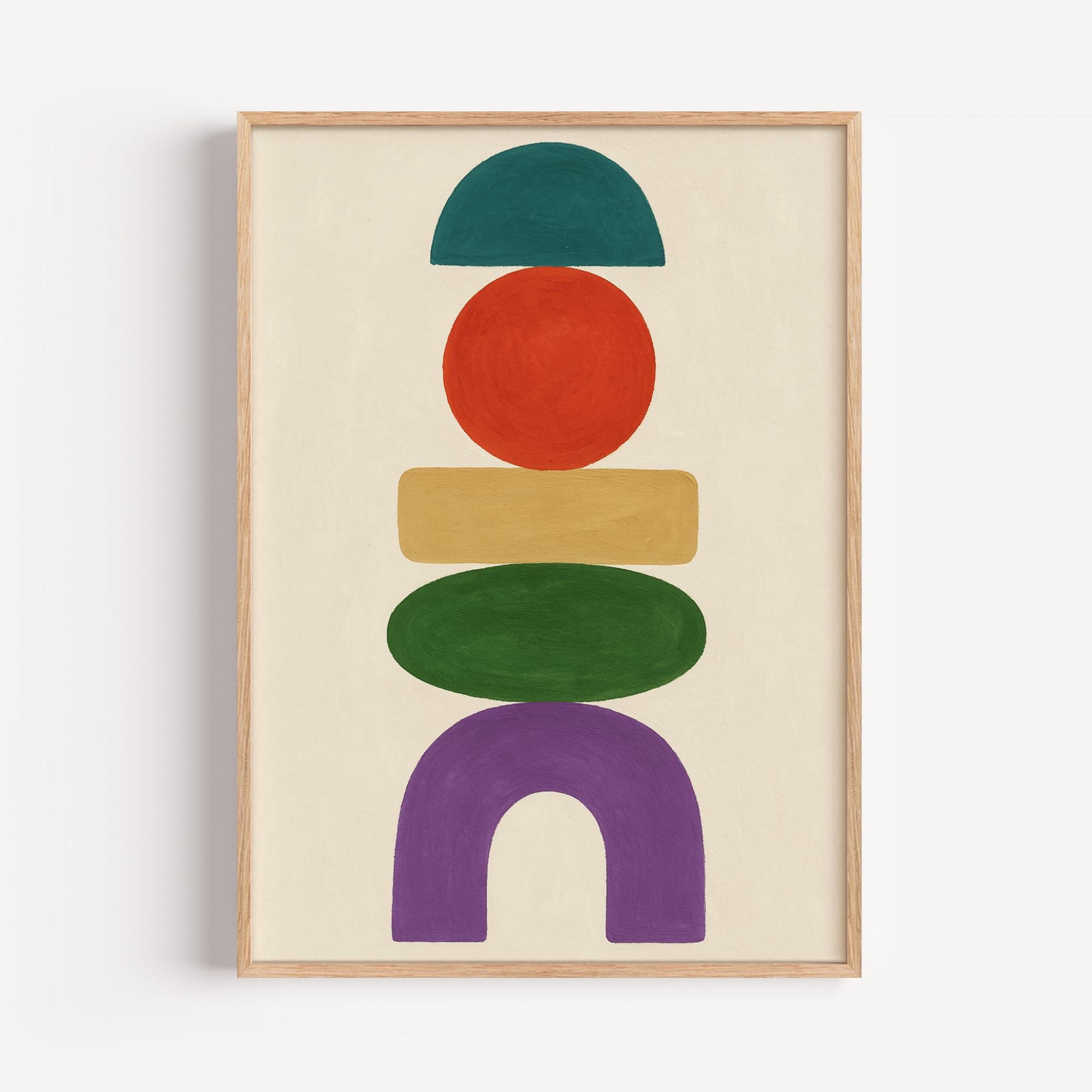 Abstract Geometric Shapes Poster