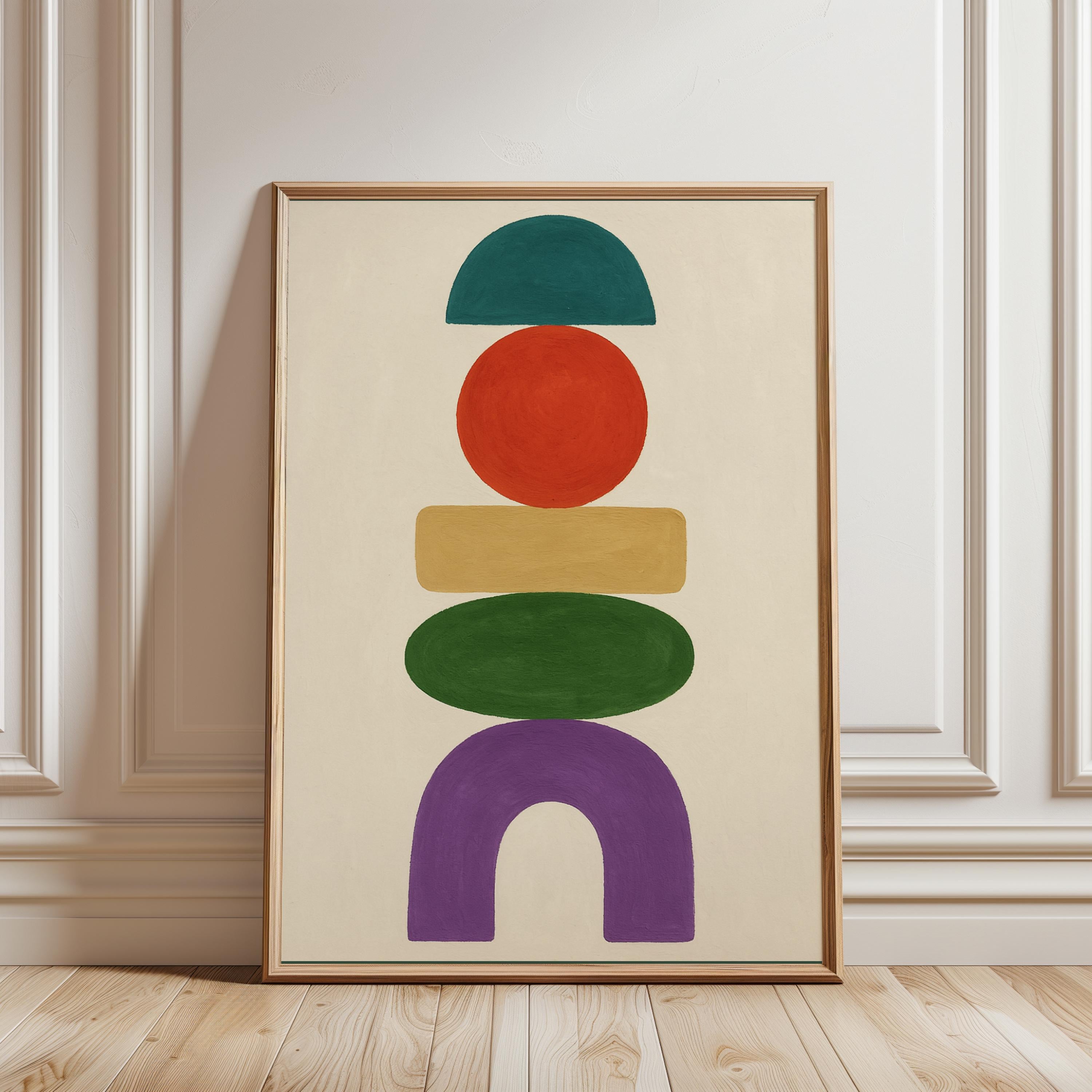 Abstract Geometric Shapes Poster