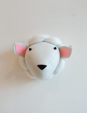 Lolly the Lamb – Felt Animal Wall Mount