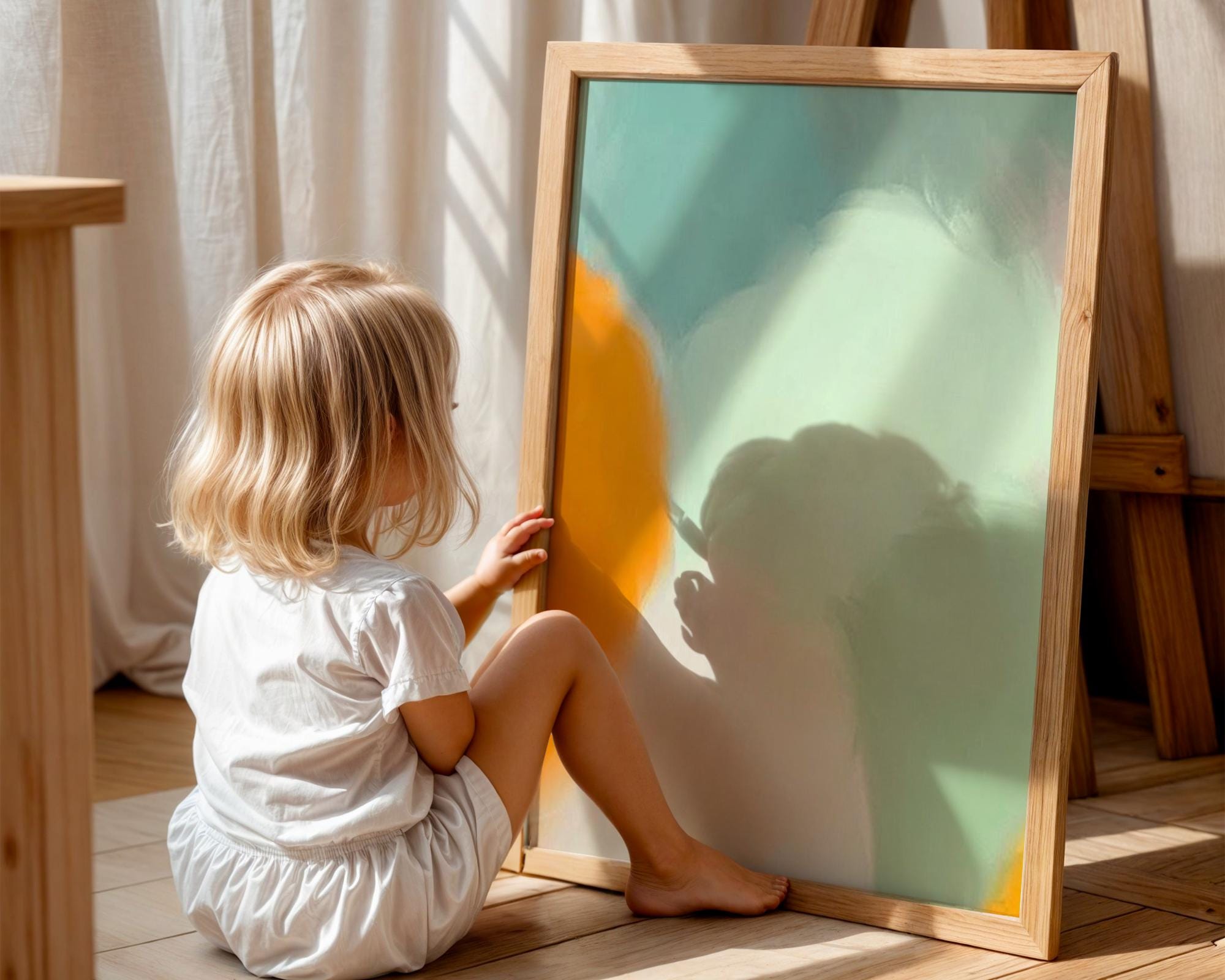 Abstract Pastel Wall Art Poster