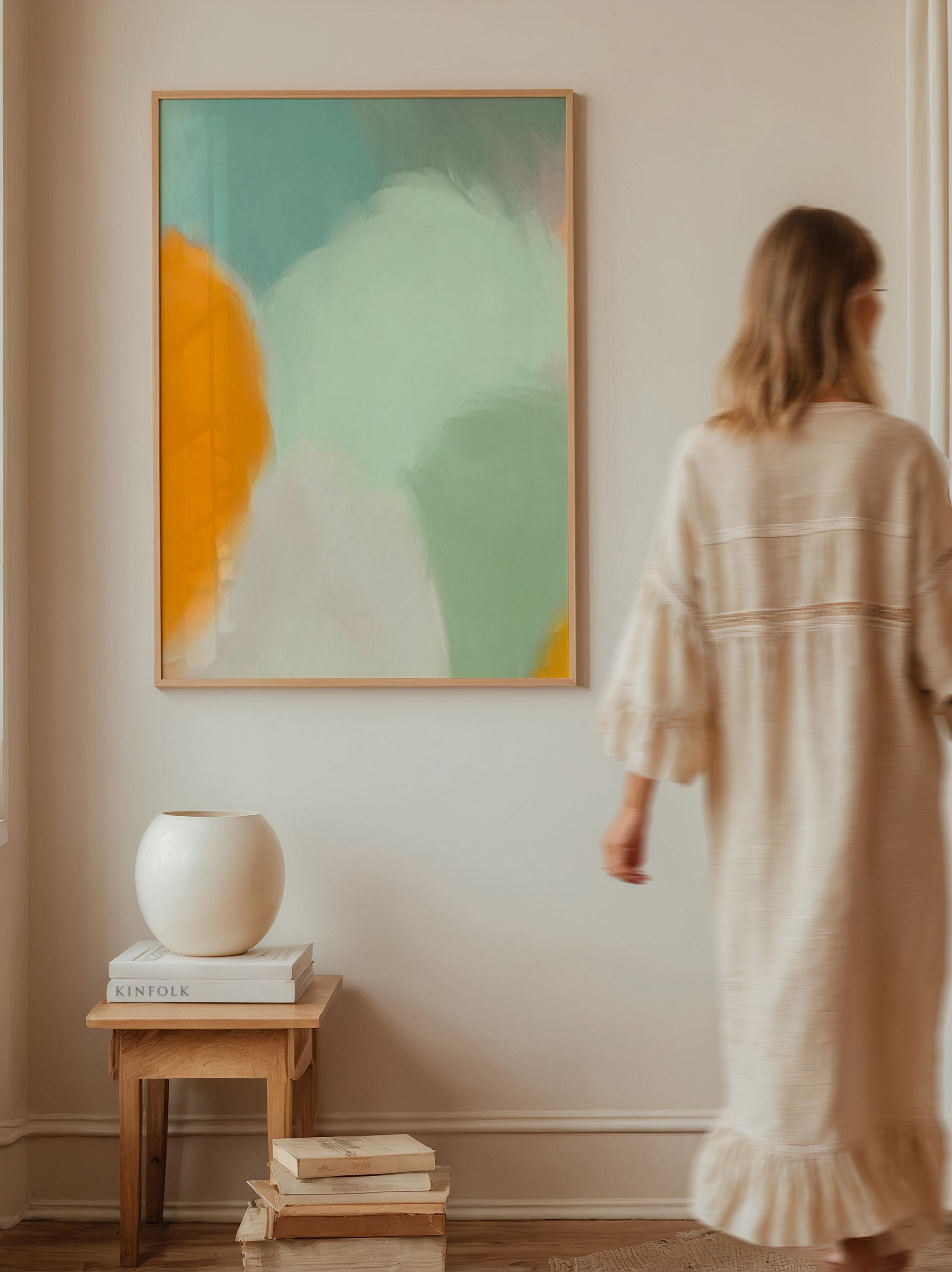 Abstract Pastel Wall Art Poster