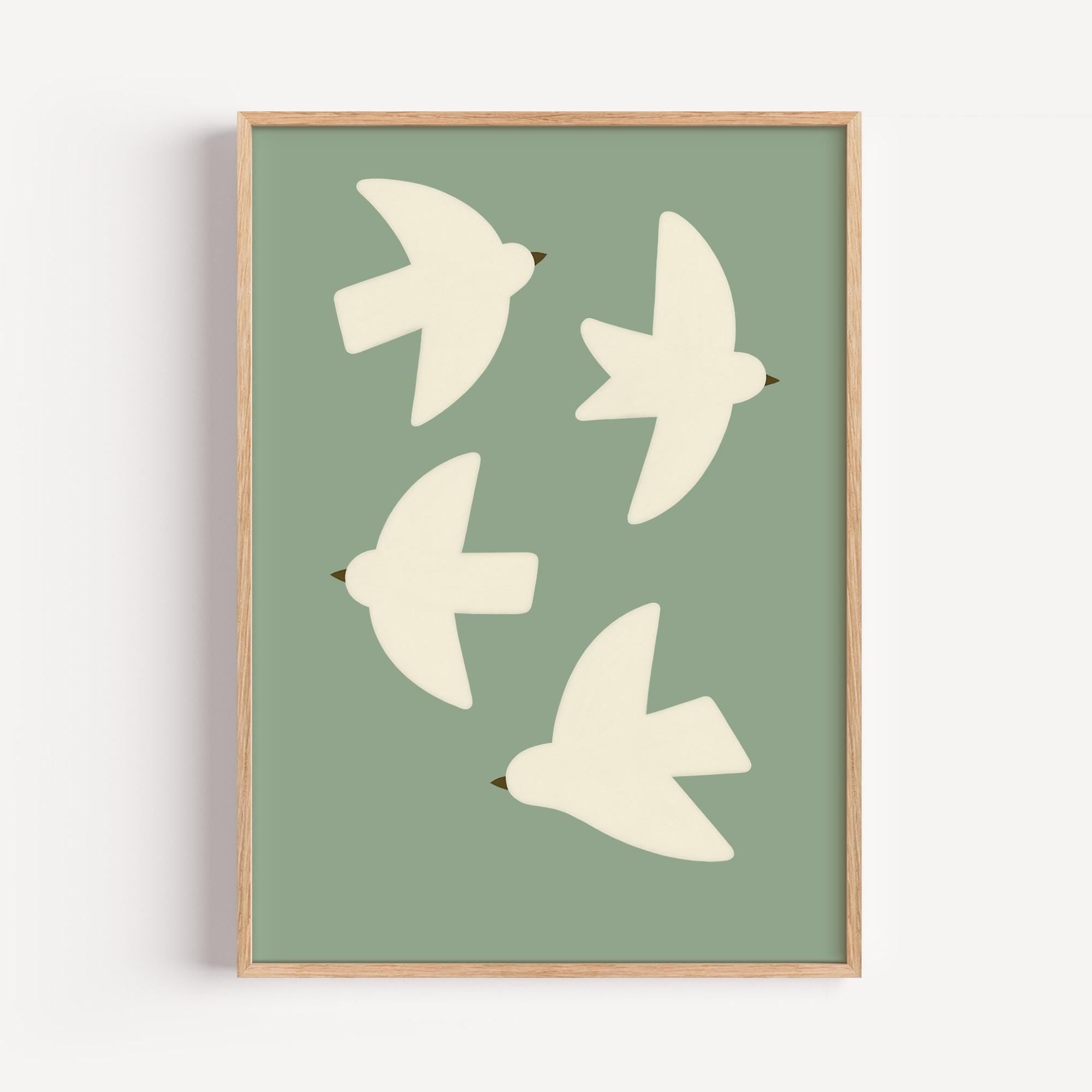 Minimalist Birds Poster