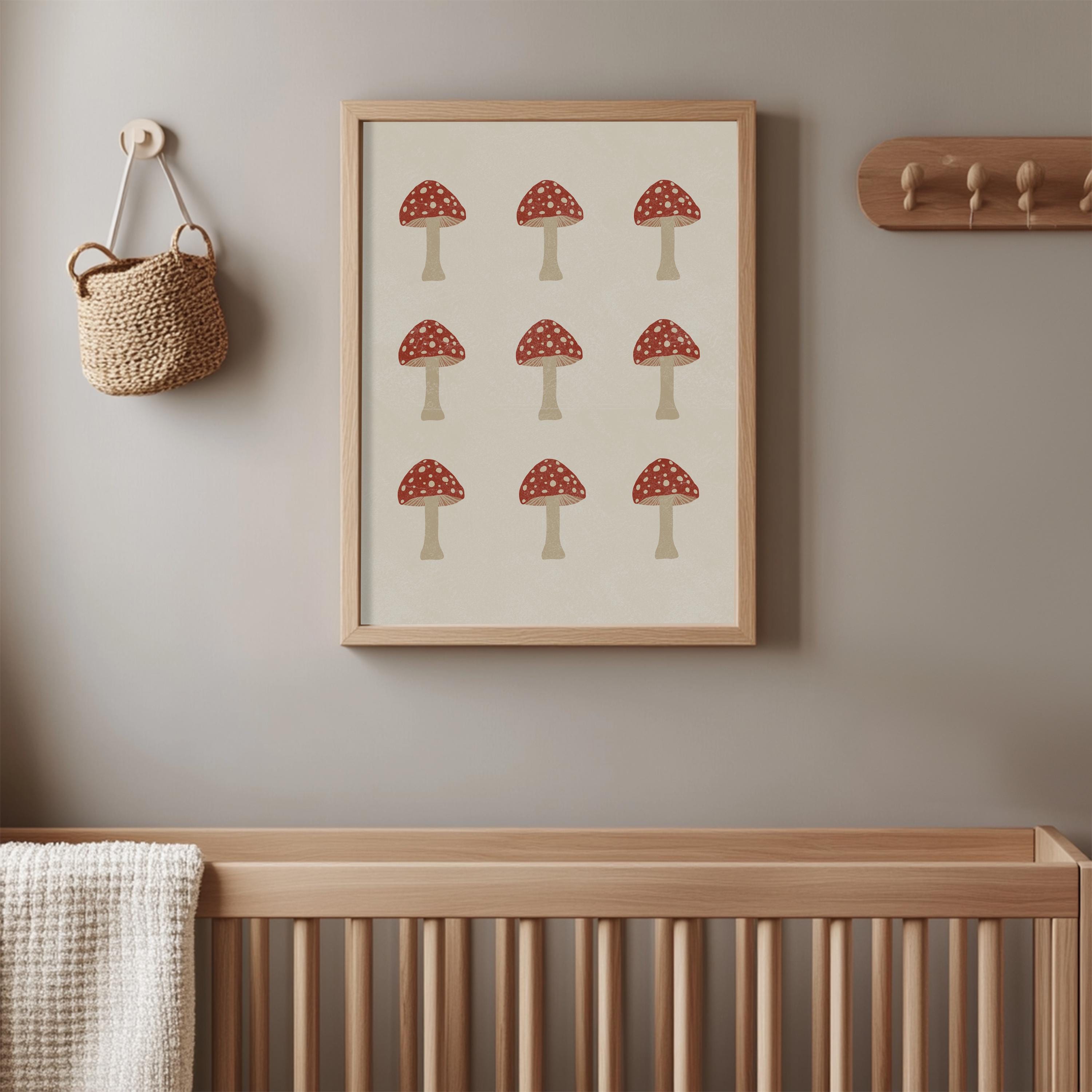 Mushroom Wall Art Print Poster