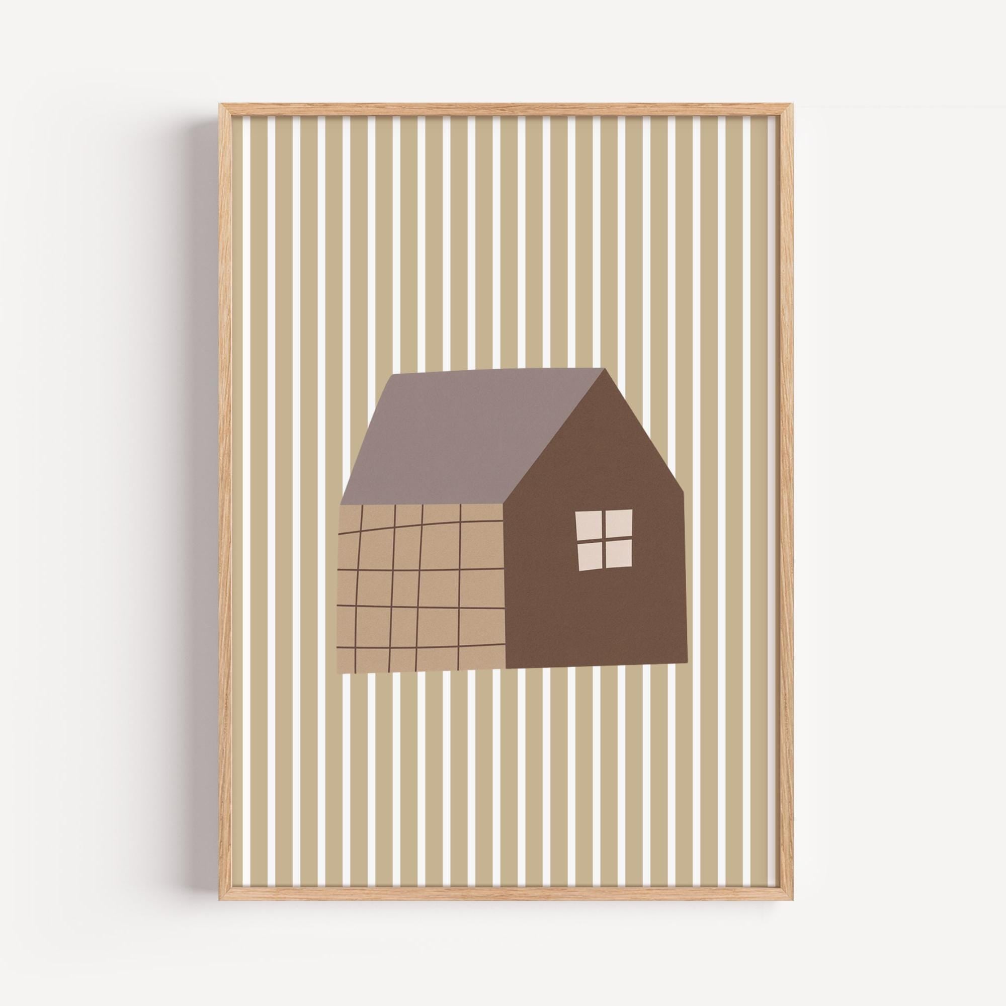 Modern House Wall Art Print Poster