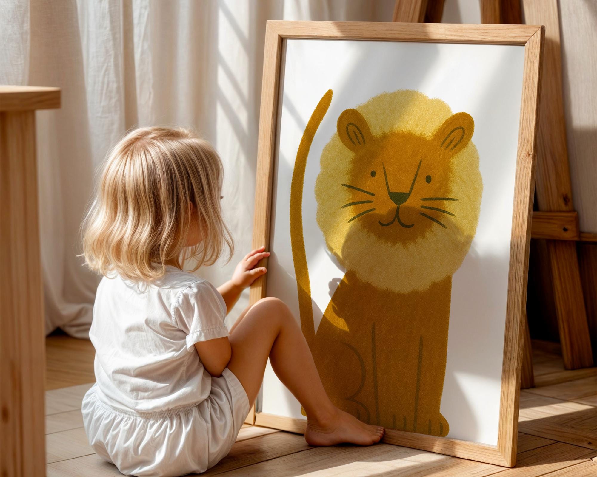 Adorable Lion Wall Art  Poster