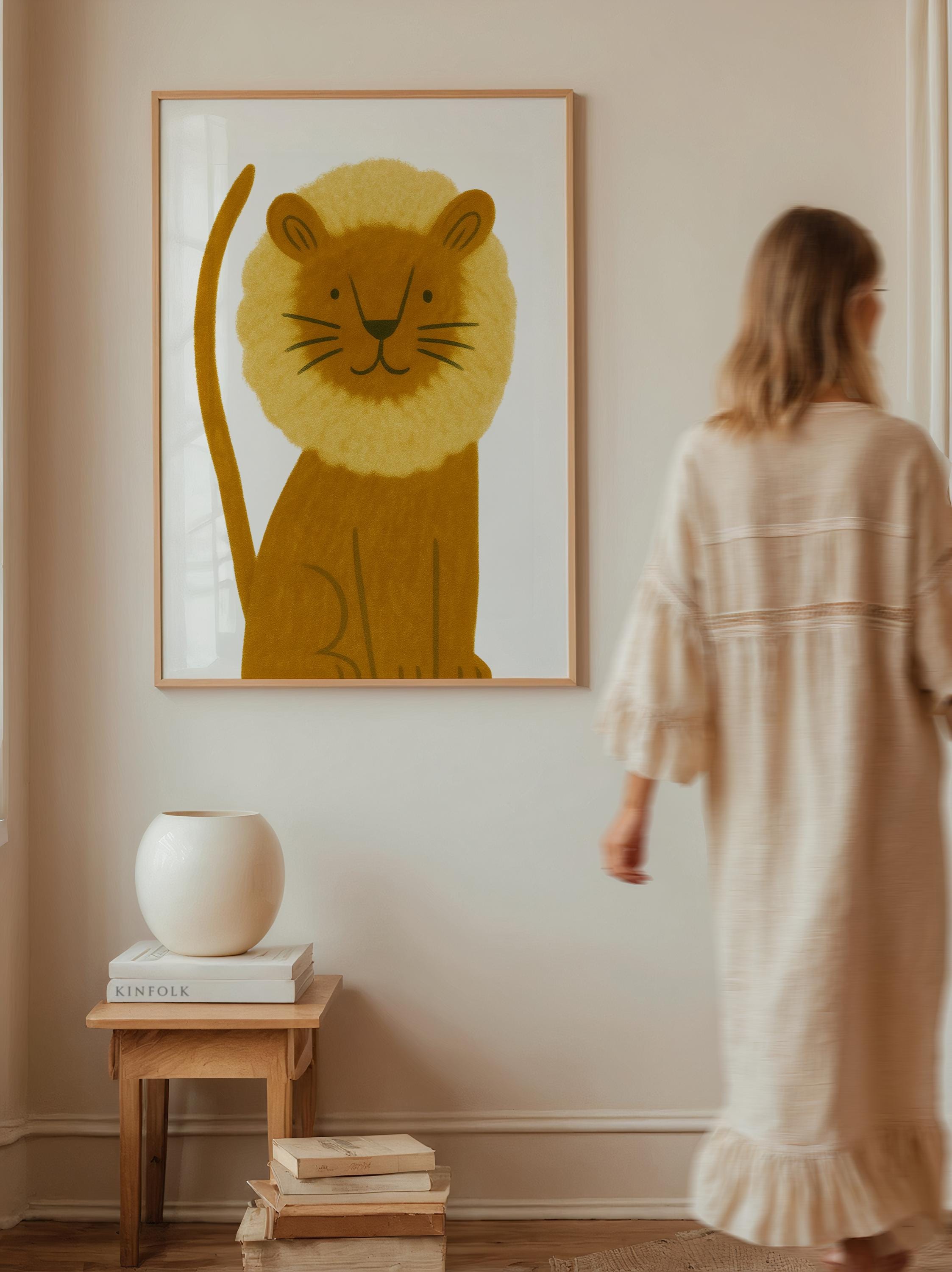 Adorable Lion Wall Art  Poster