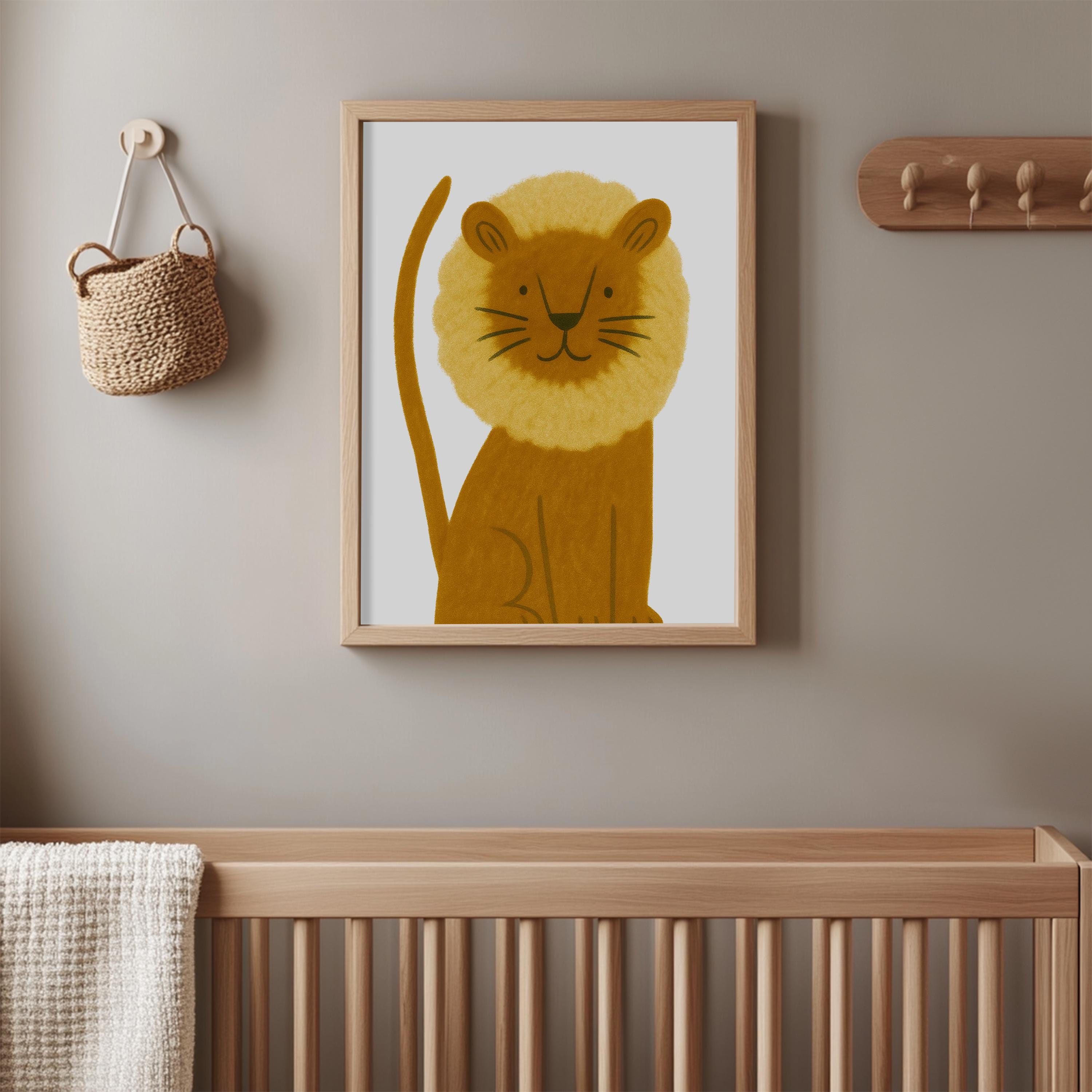 Adorable Lion Wall Art  Poster
