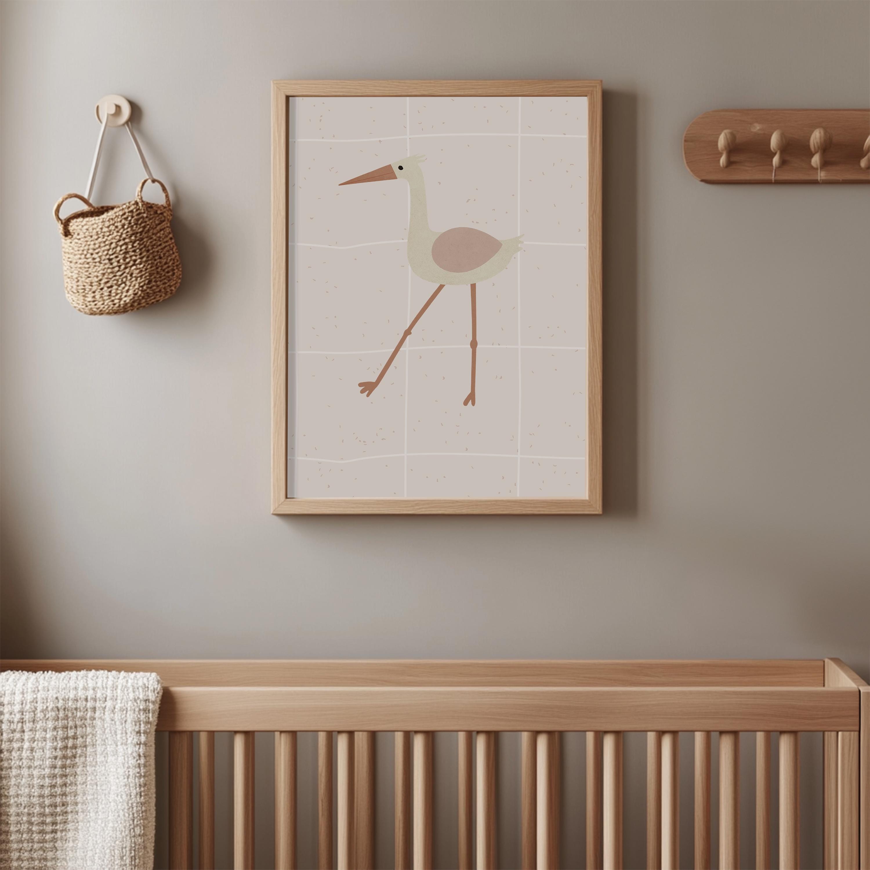 Neutral Bird Wall Art Poster