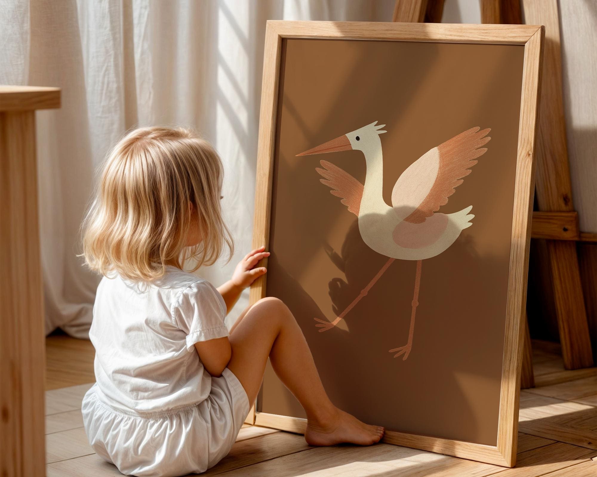 Rustic Bird Wall Art Poster