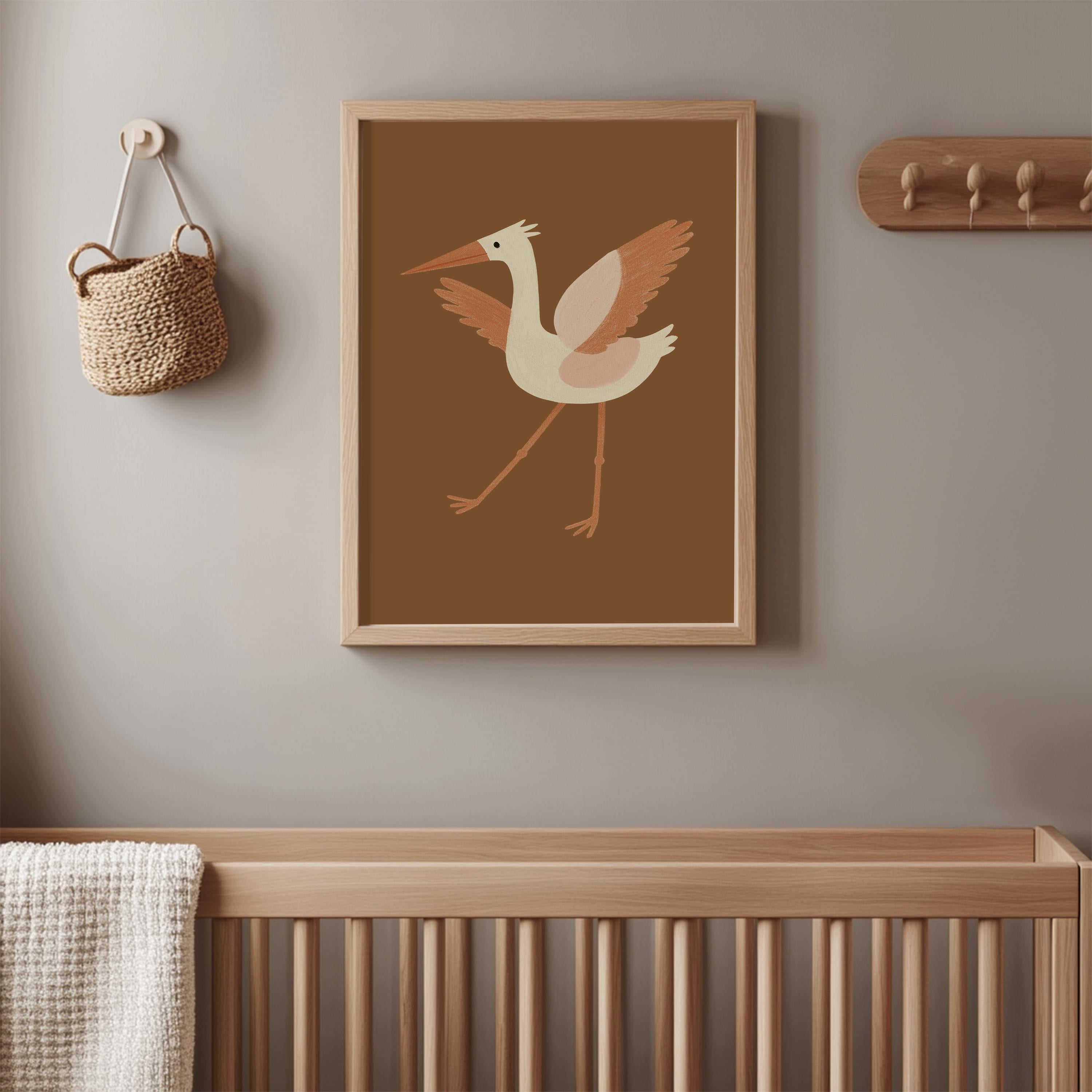 Rustic Bird Wall Art Poster