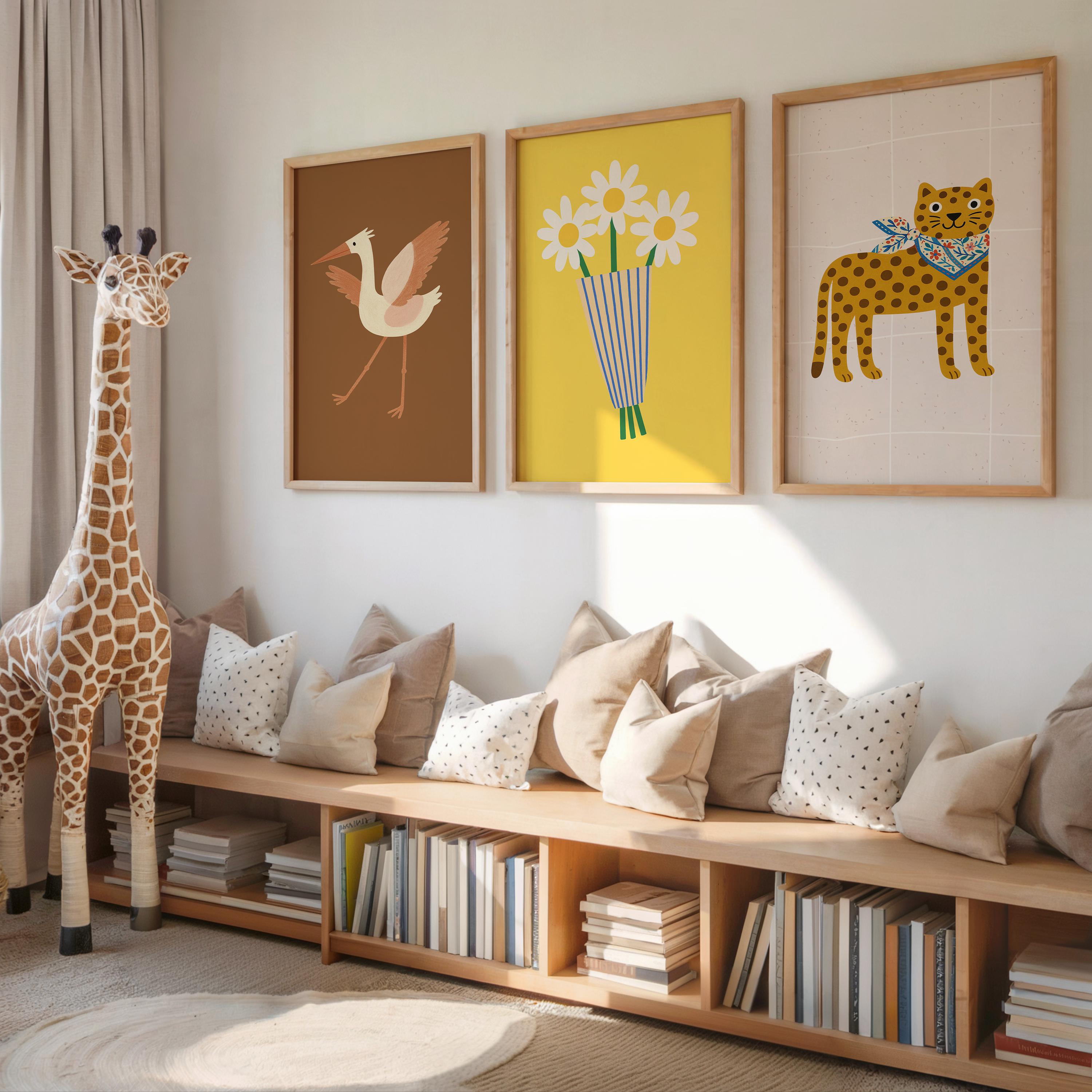 Rustic Bird Wall Art Poster