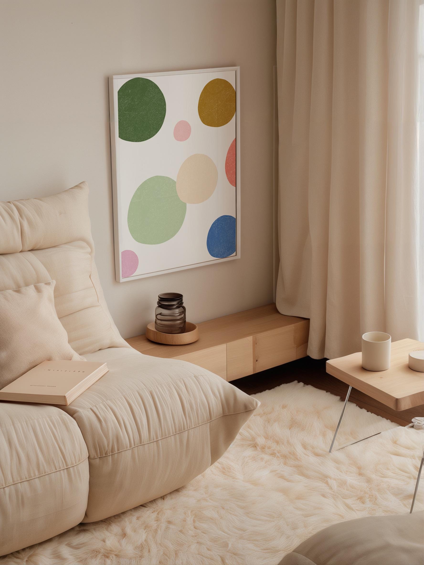 Colorful Abstract Shapes Poster