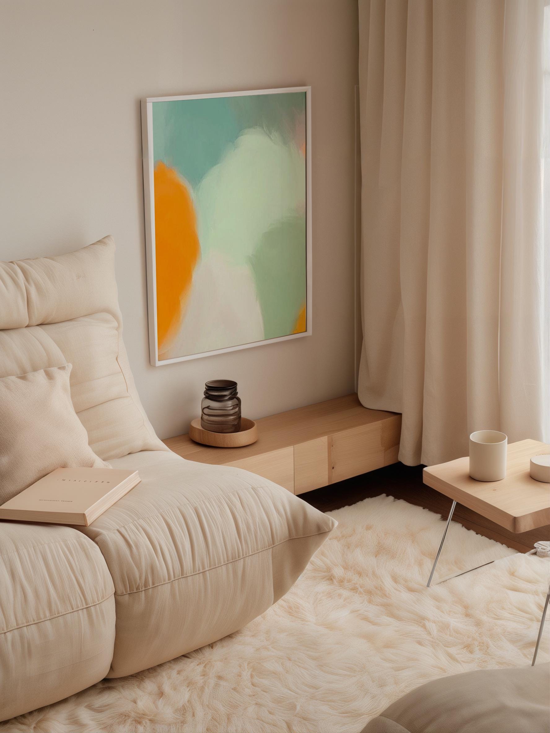 Abstract Pastel Wall Art Poster