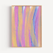 Abstract Pastel Stripes Poster