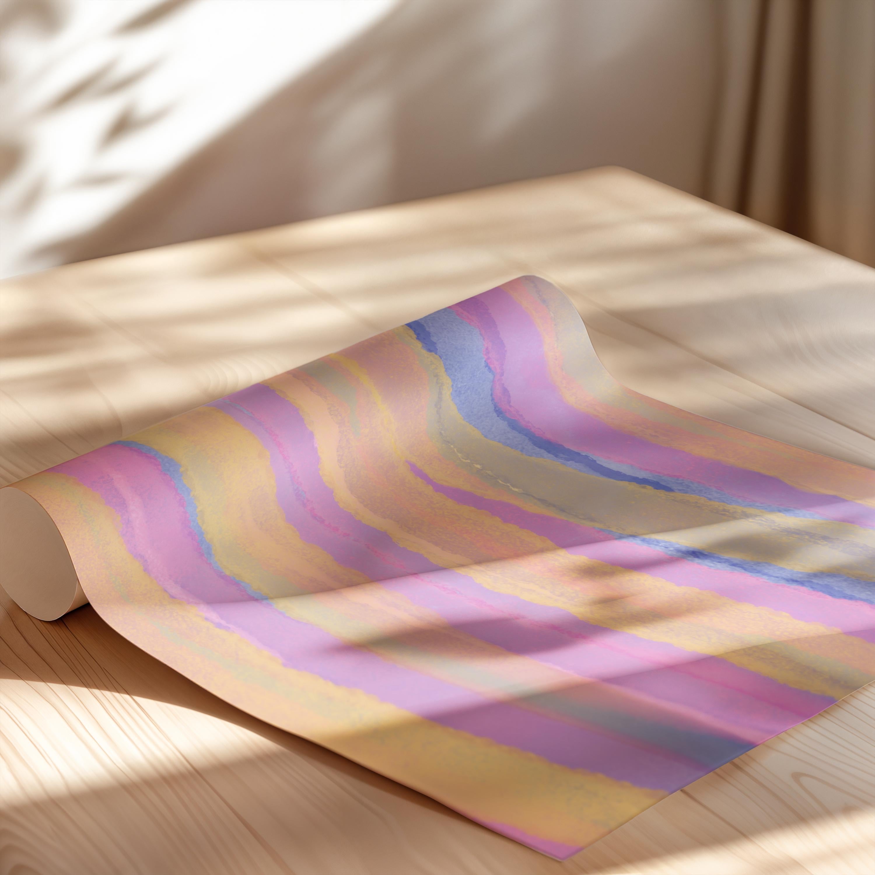 Abstract Pastel Stripes Poster