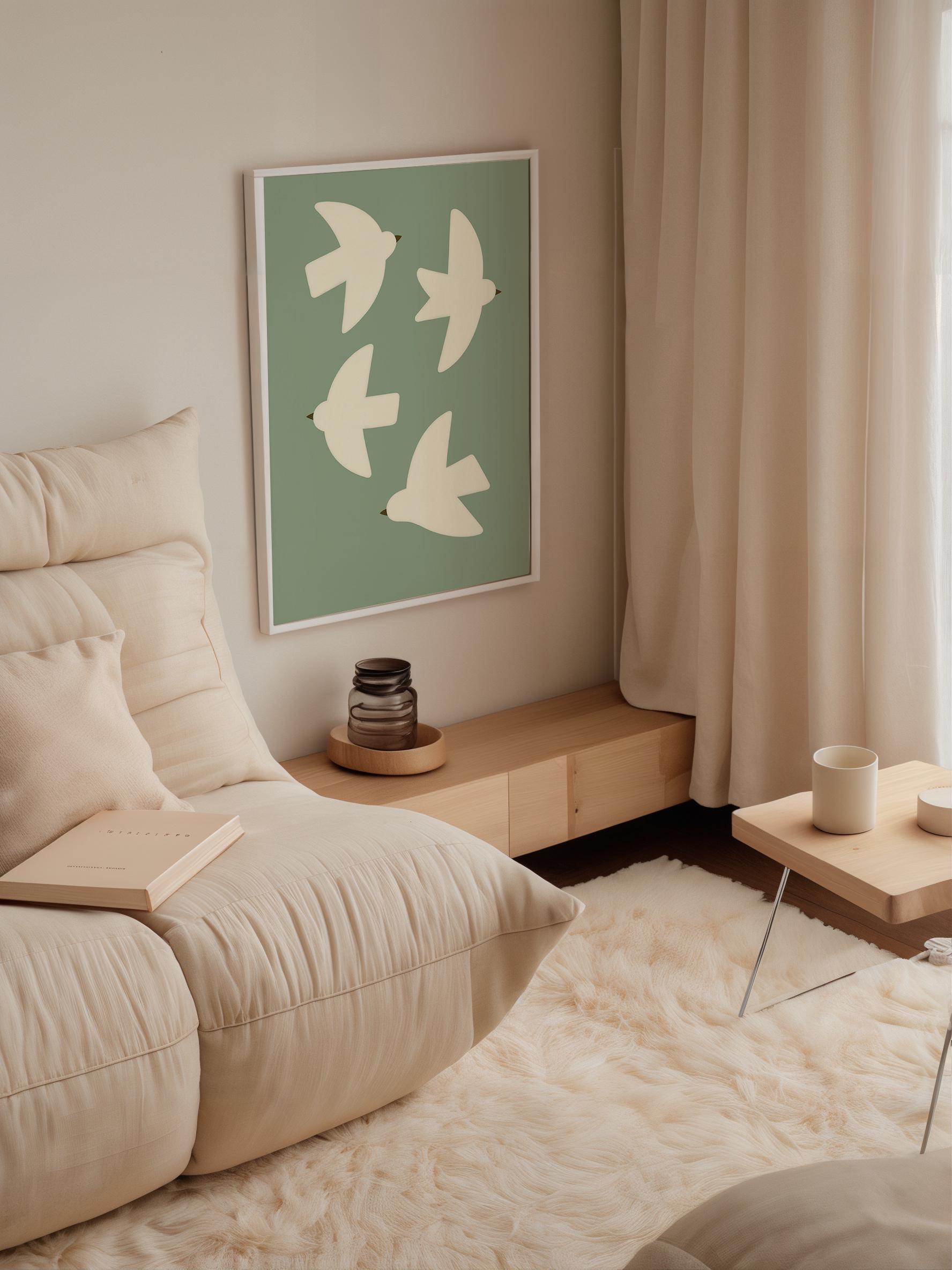 Minimalist Birds Poster