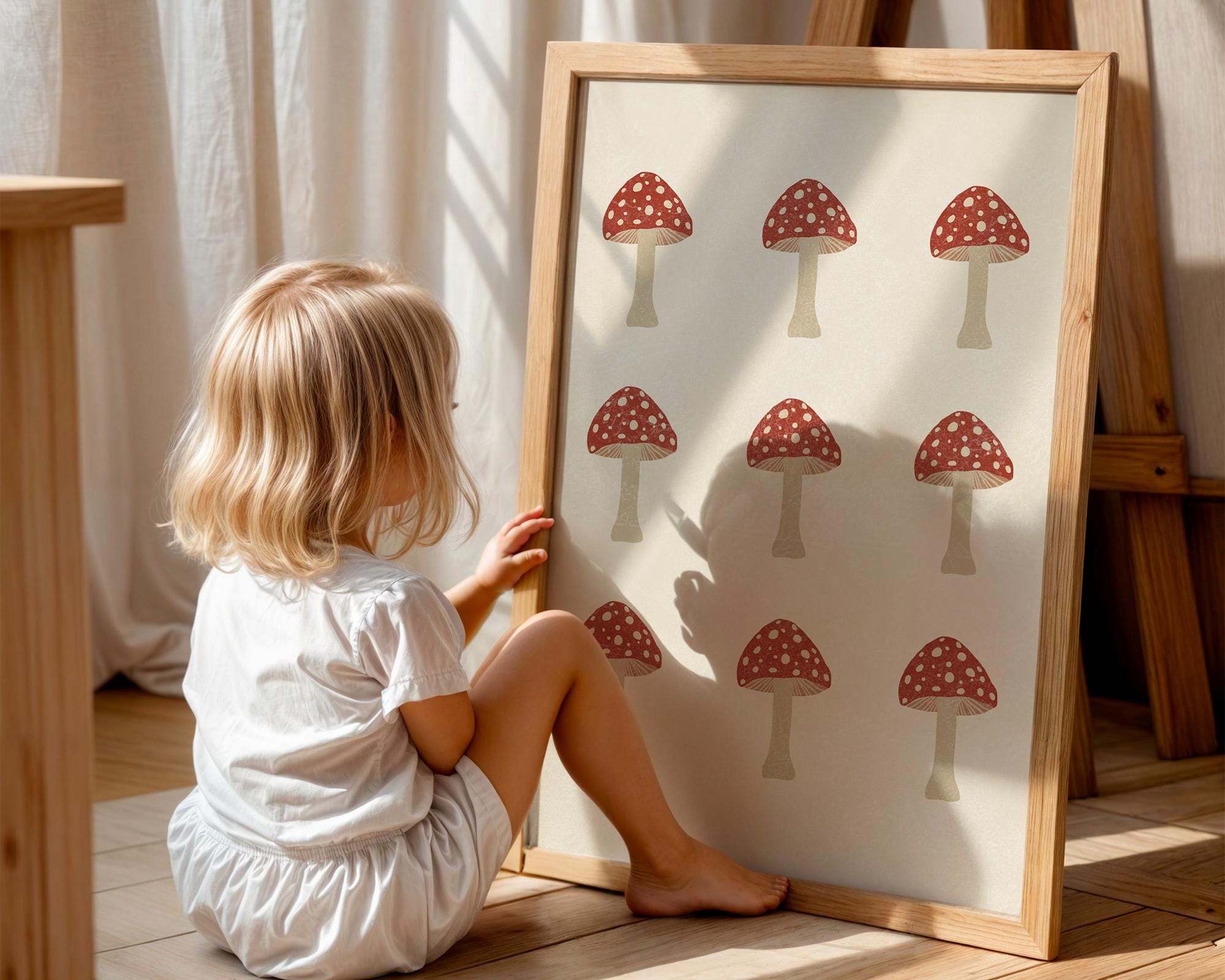Mushroom Wall Art Print Poster