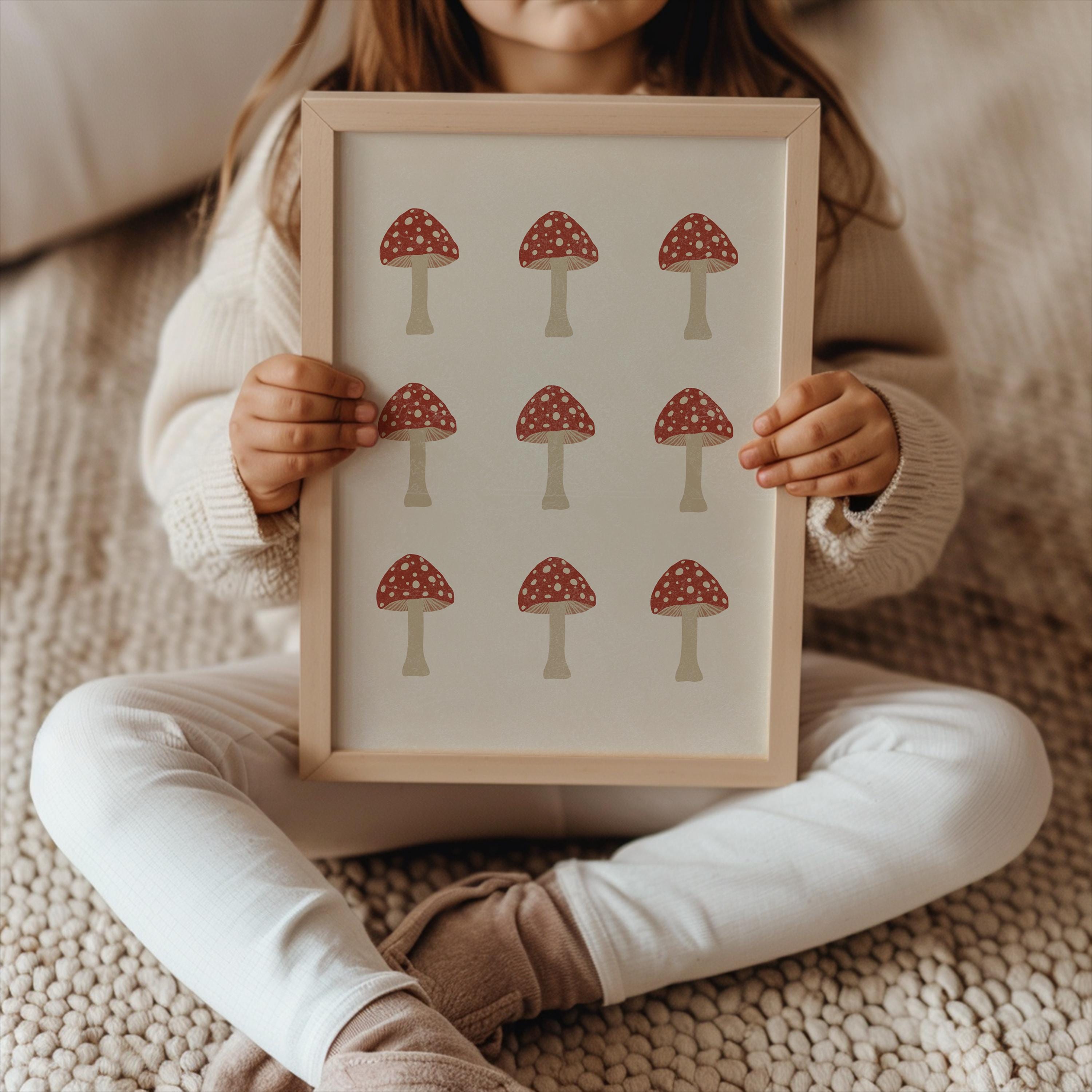 Mushroom Wall Art Print Poster