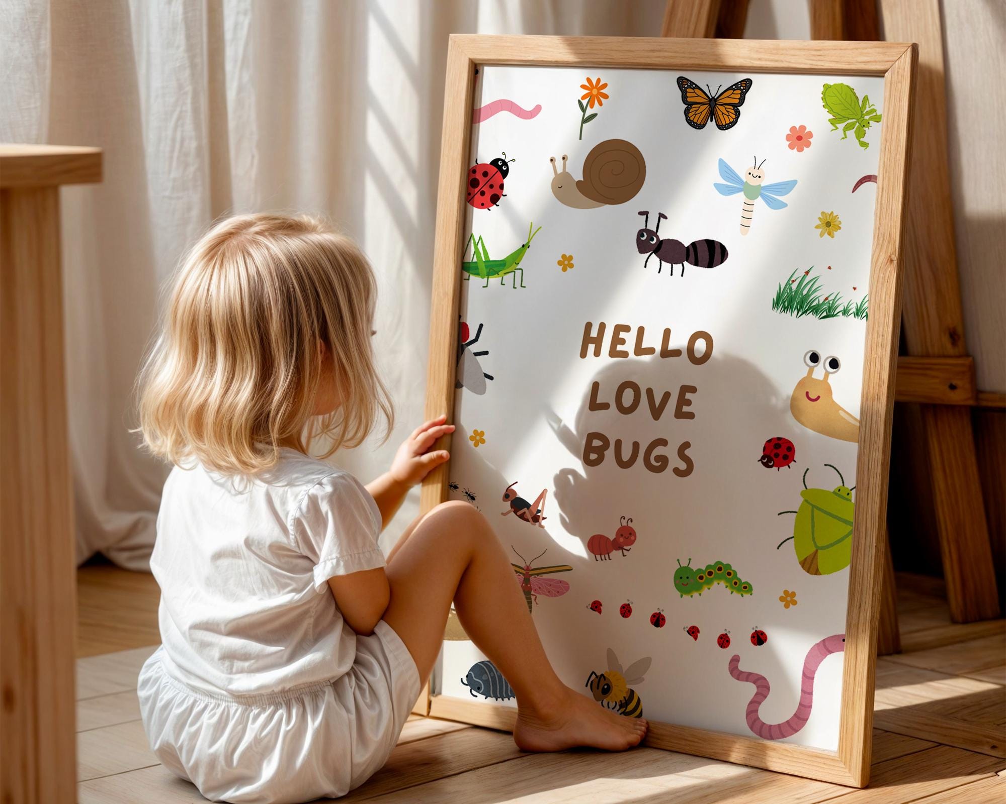 Hello Love Bugs Poster