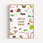 Hello Love Bugs Poster