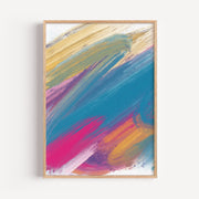 Abstract Brush Strokes Poster
