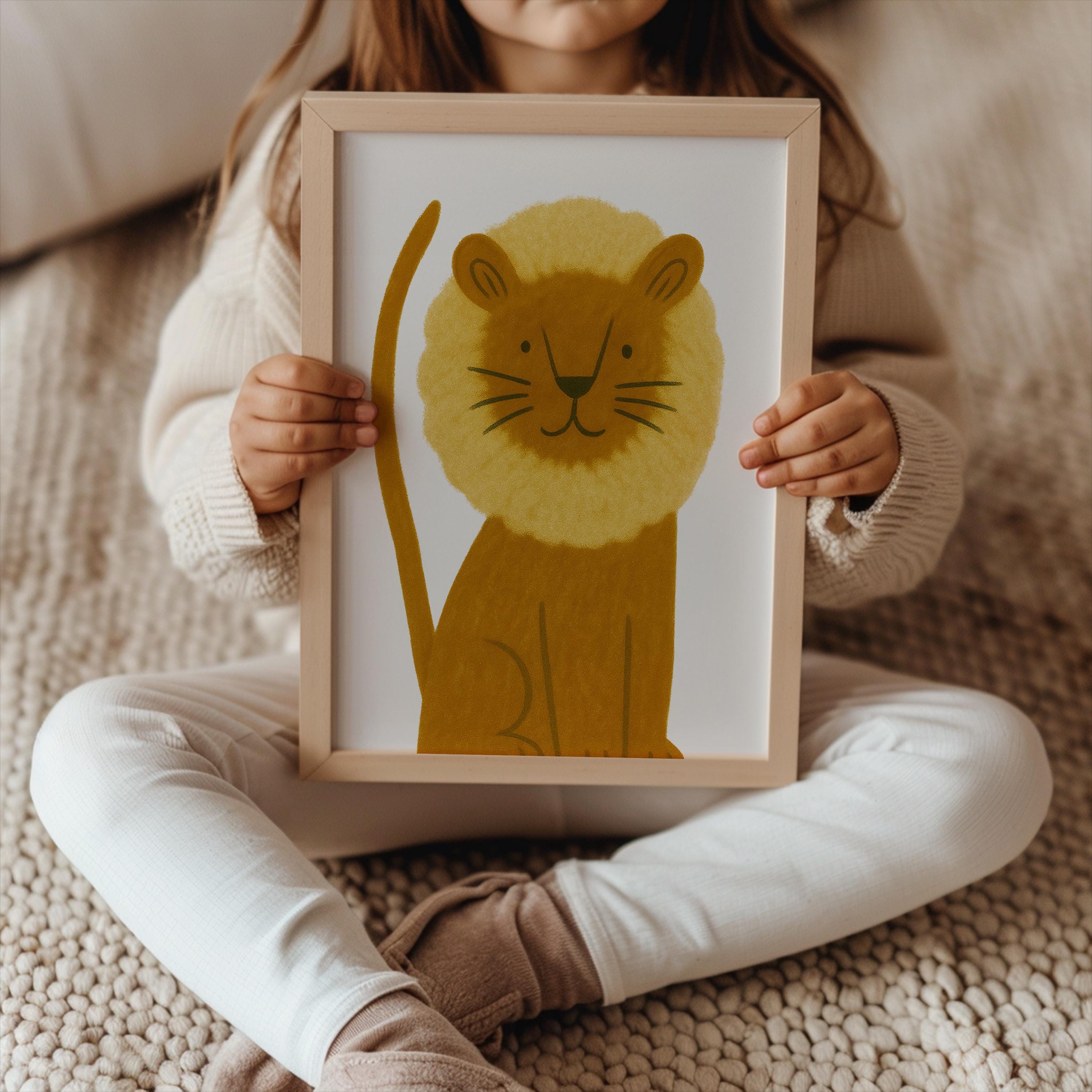 Adorable Lion Wall Art  Poster
