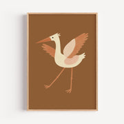 Rustic Bird Wall Art Poster