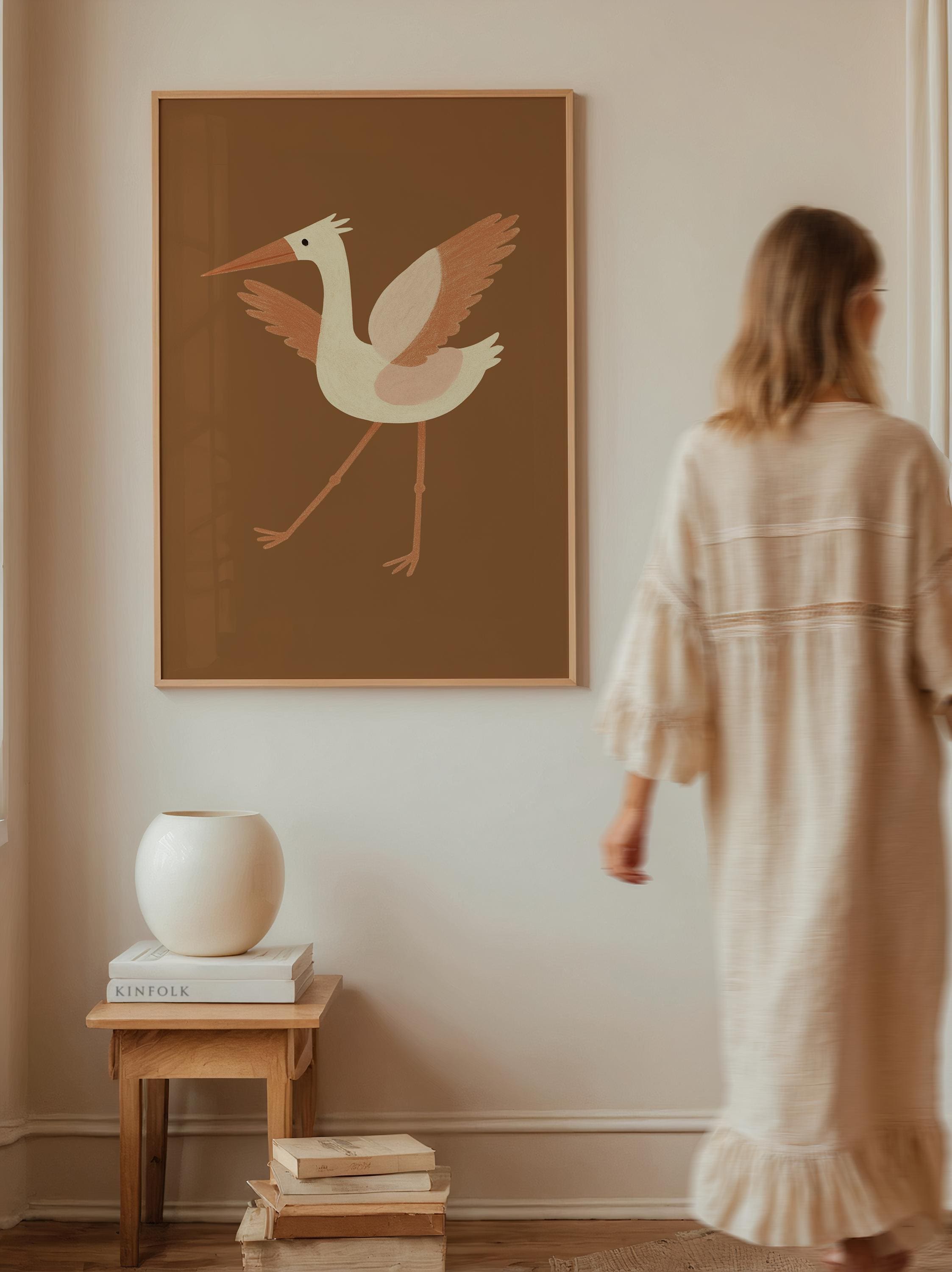 Rustic Bird Wall Art Poster