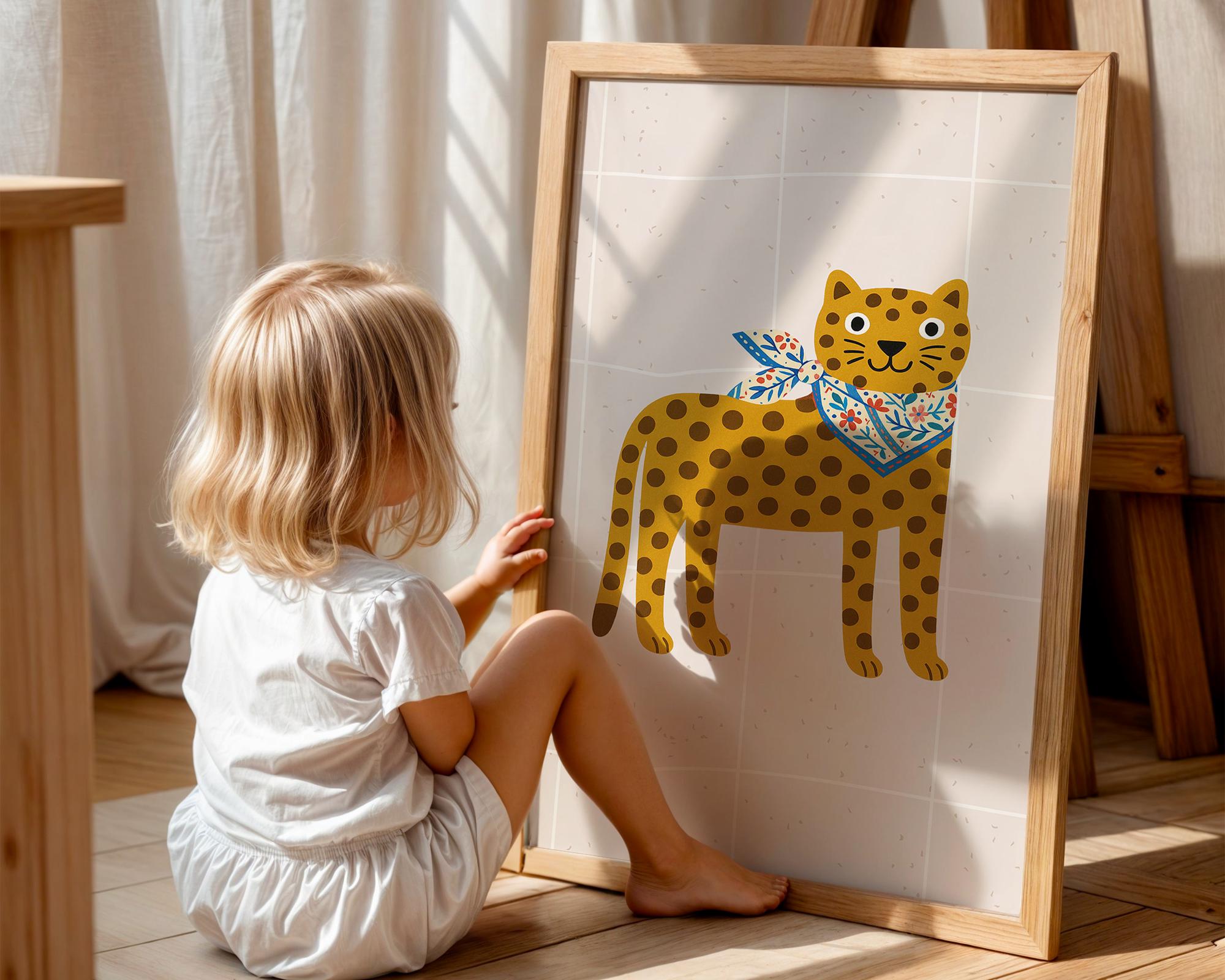 Leopard Wall Art Poster