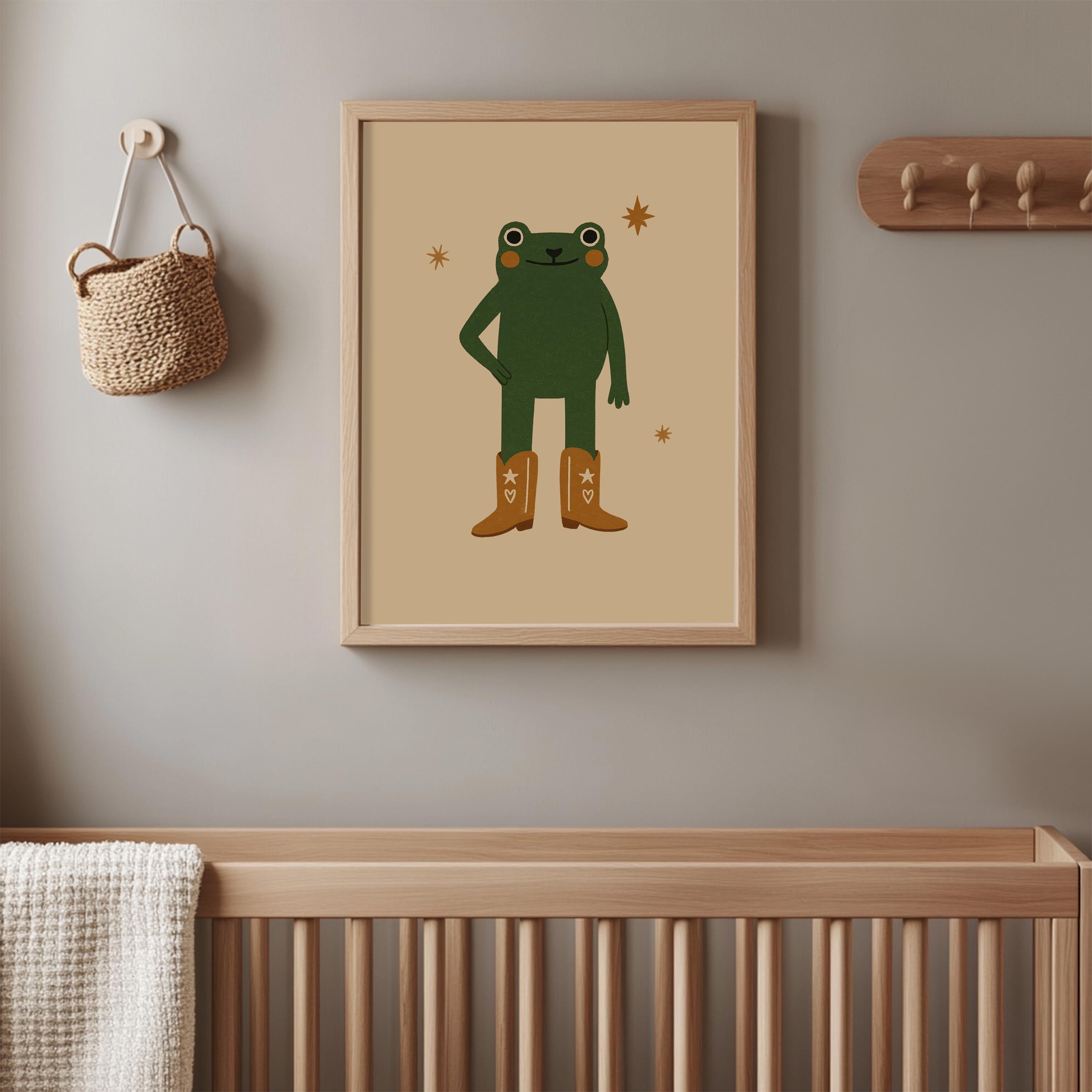 Cowboy Frog Poster