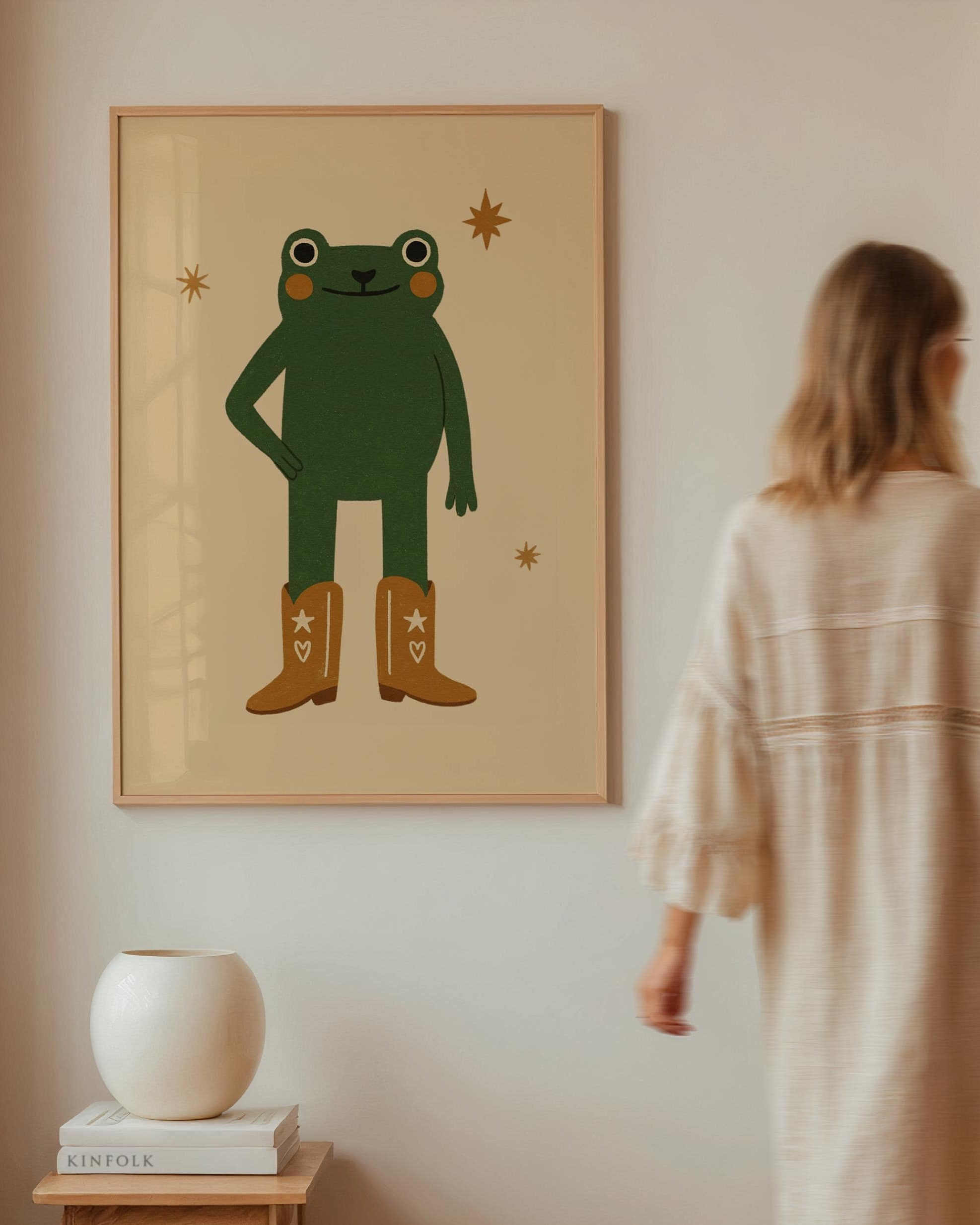 Cowboy Frog Poster