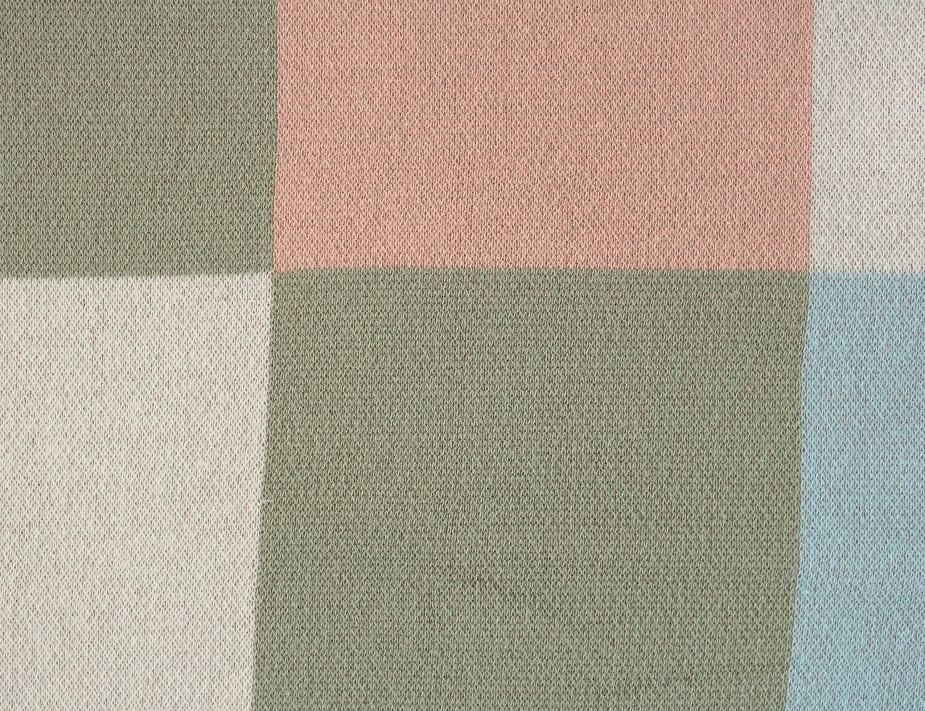 Pastel Checkered Cotton Baby Blanket