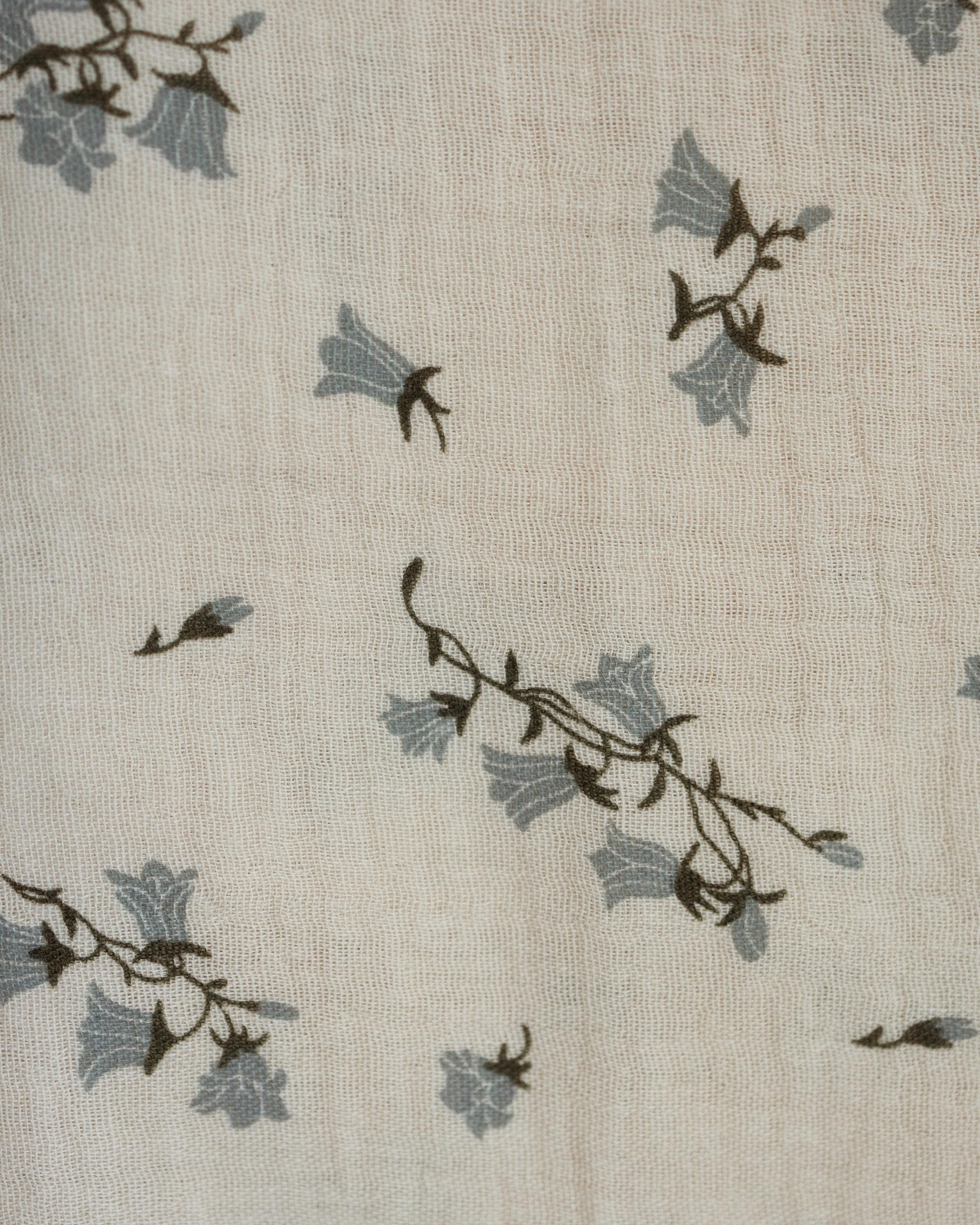 Vintage Floral Cotton Muslin Baby Blanket
