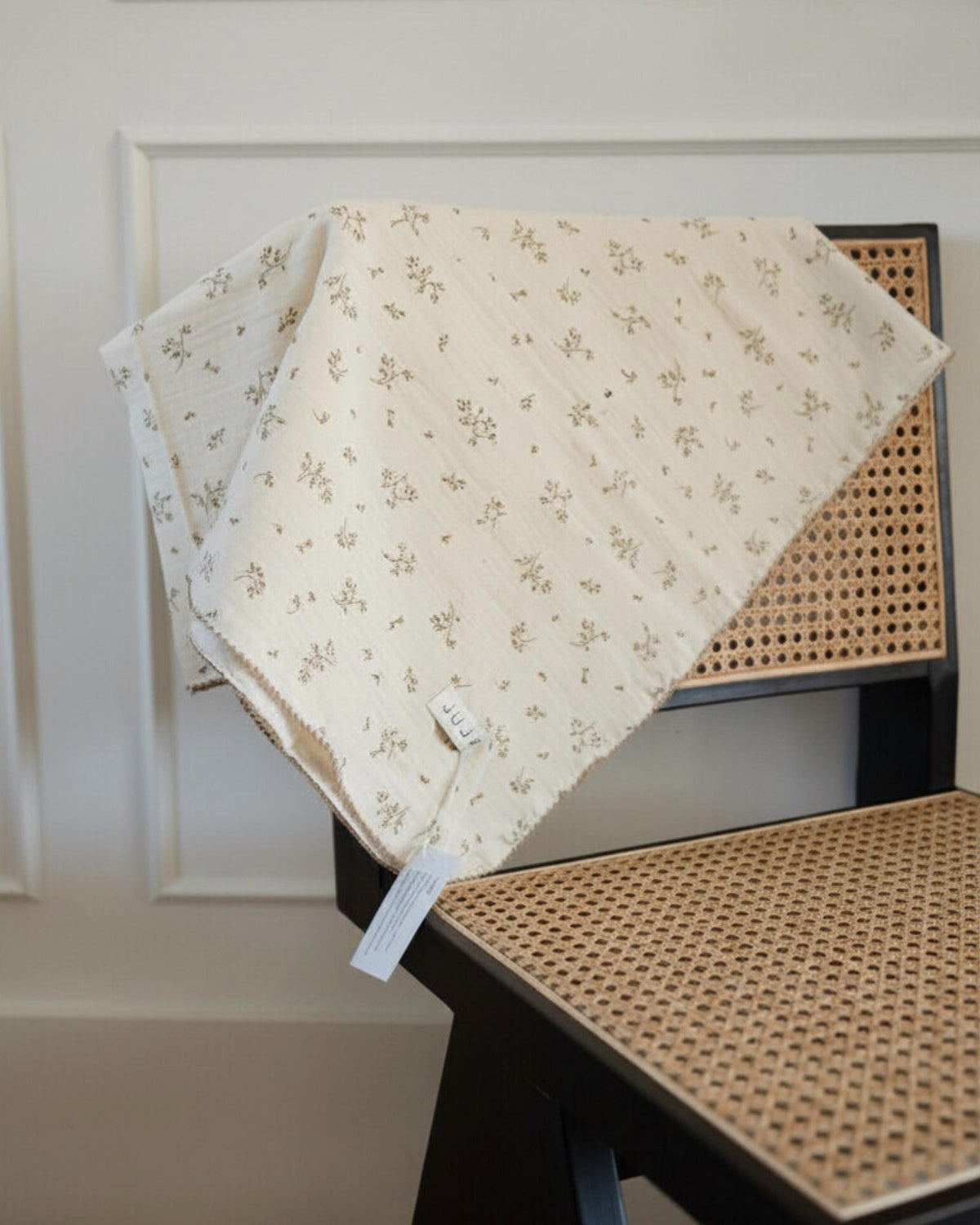 Floral Cotton Muslin Baby Blanket