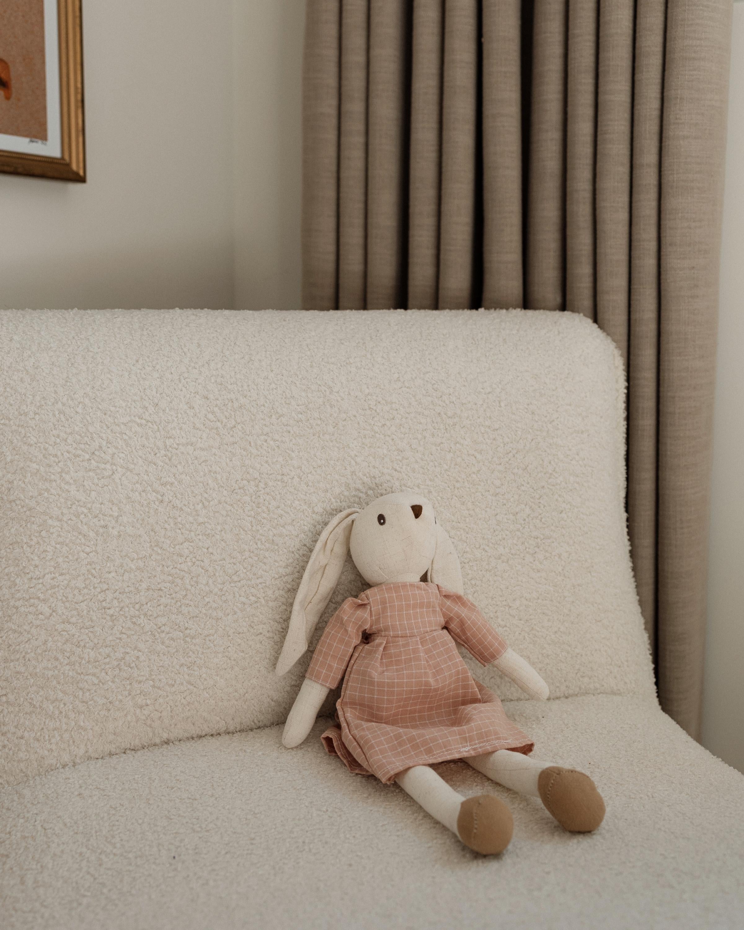 Pink Dress Bunny Plush Toy