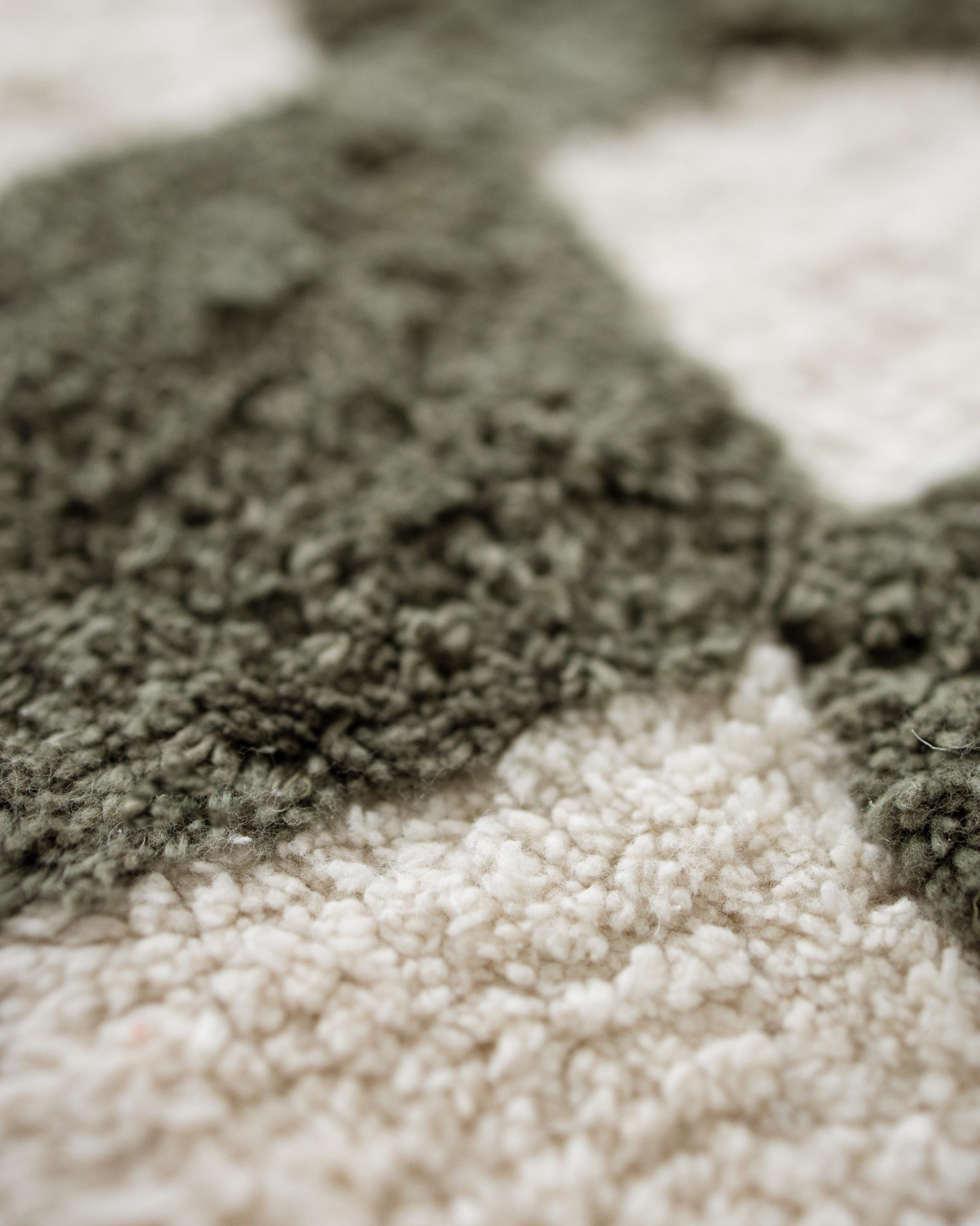 Olive Check Rug