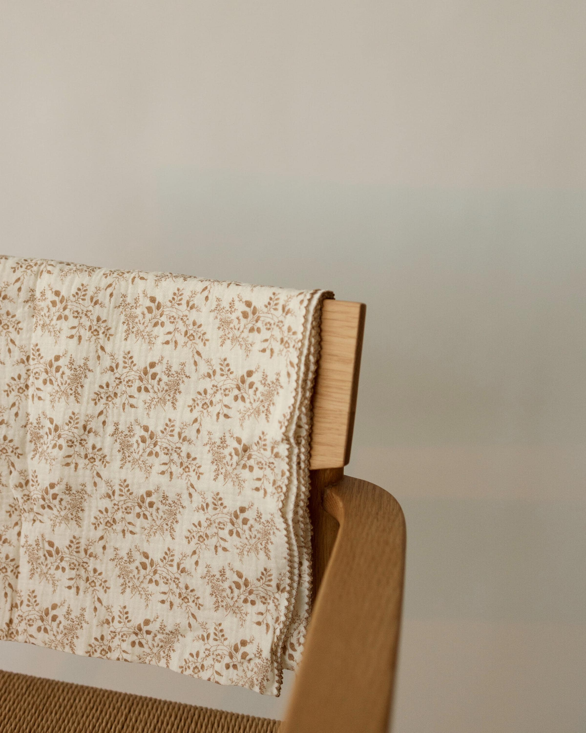 Double-Layer Cotton Muslin Swaddle Blanket – Vintage Floral