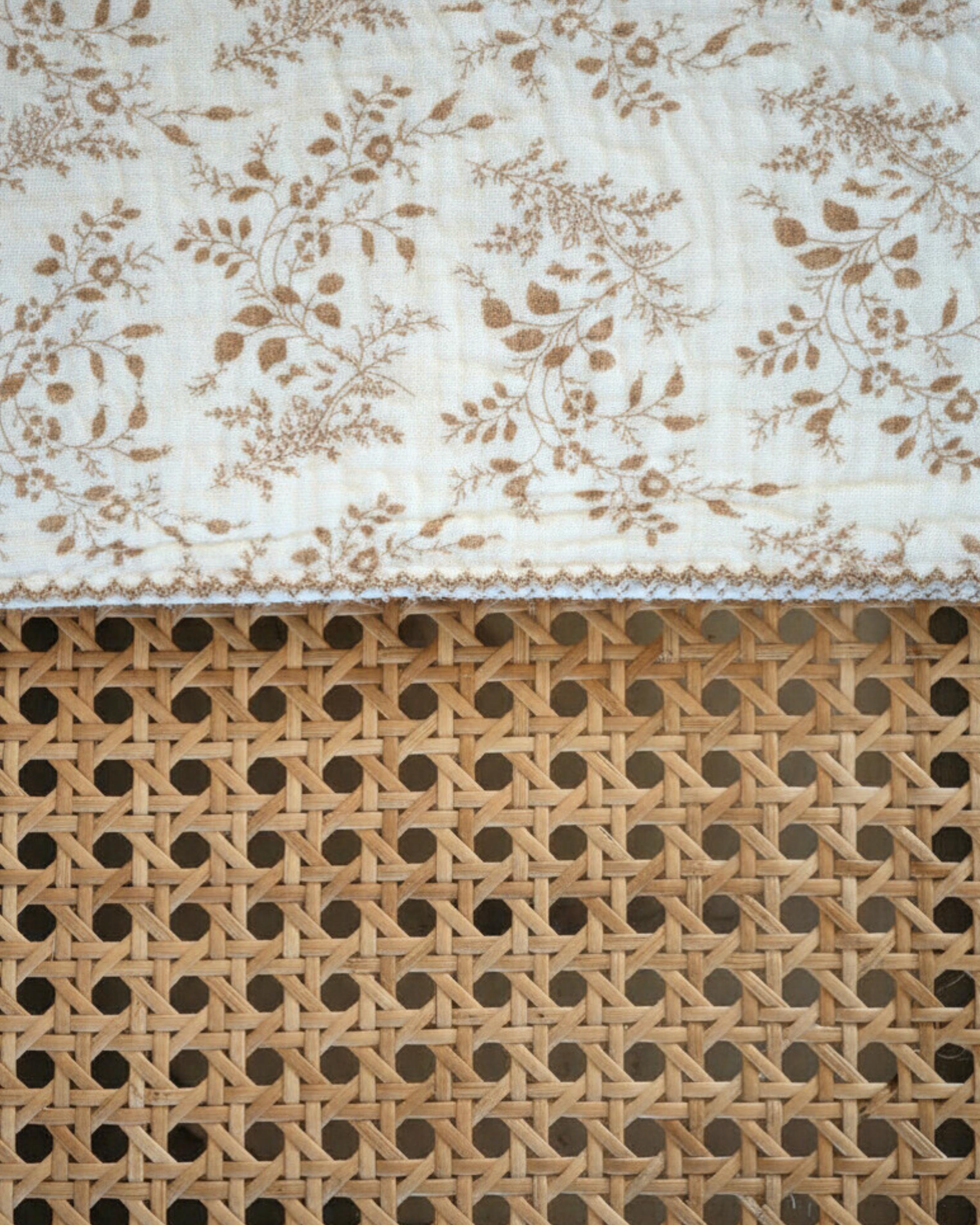Double-Layer Cotton Muslin Swaddle Blanket – Vintage Floral