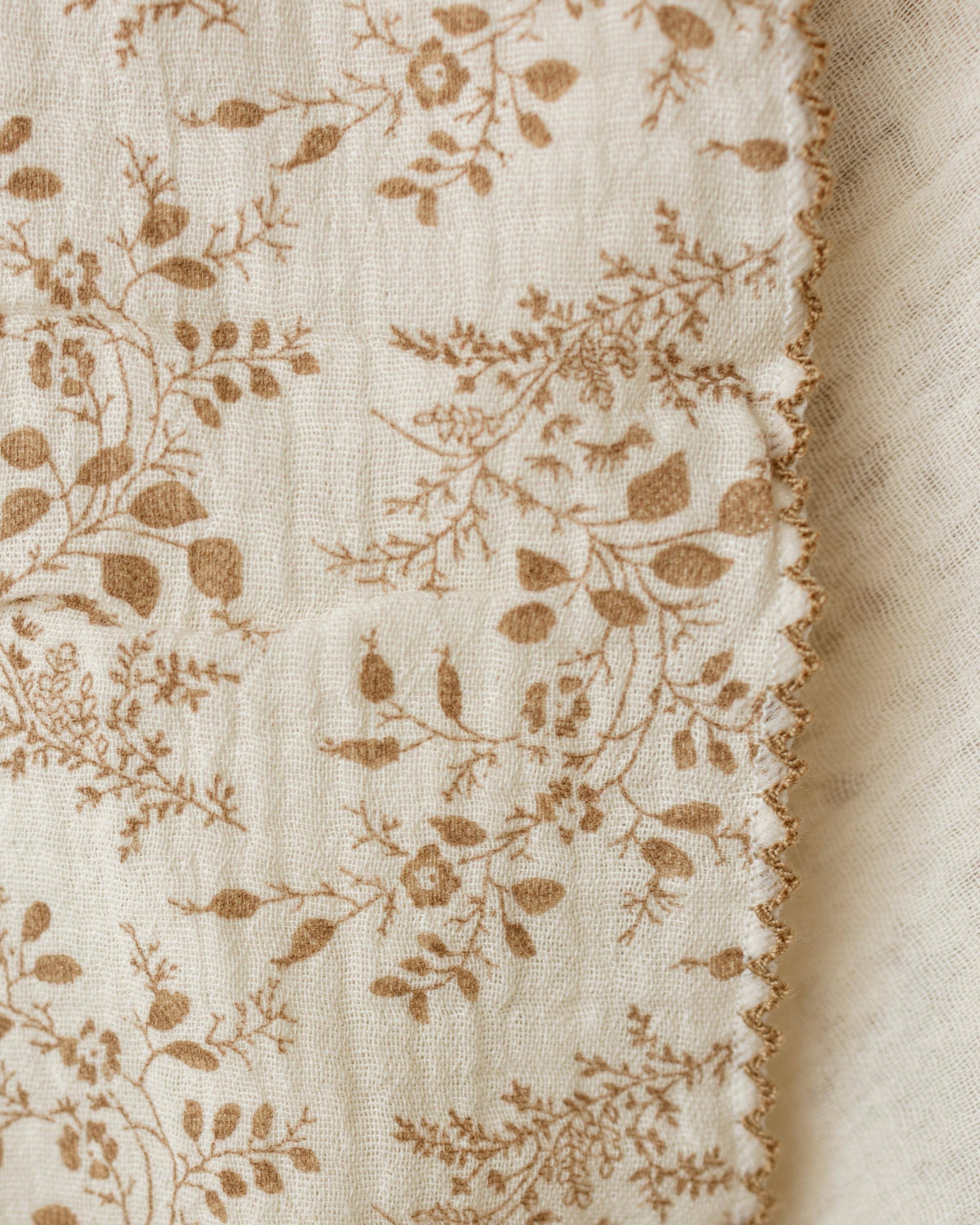Double-Layer Cotton Muslin Swaddle Blanket – Vintage Floral