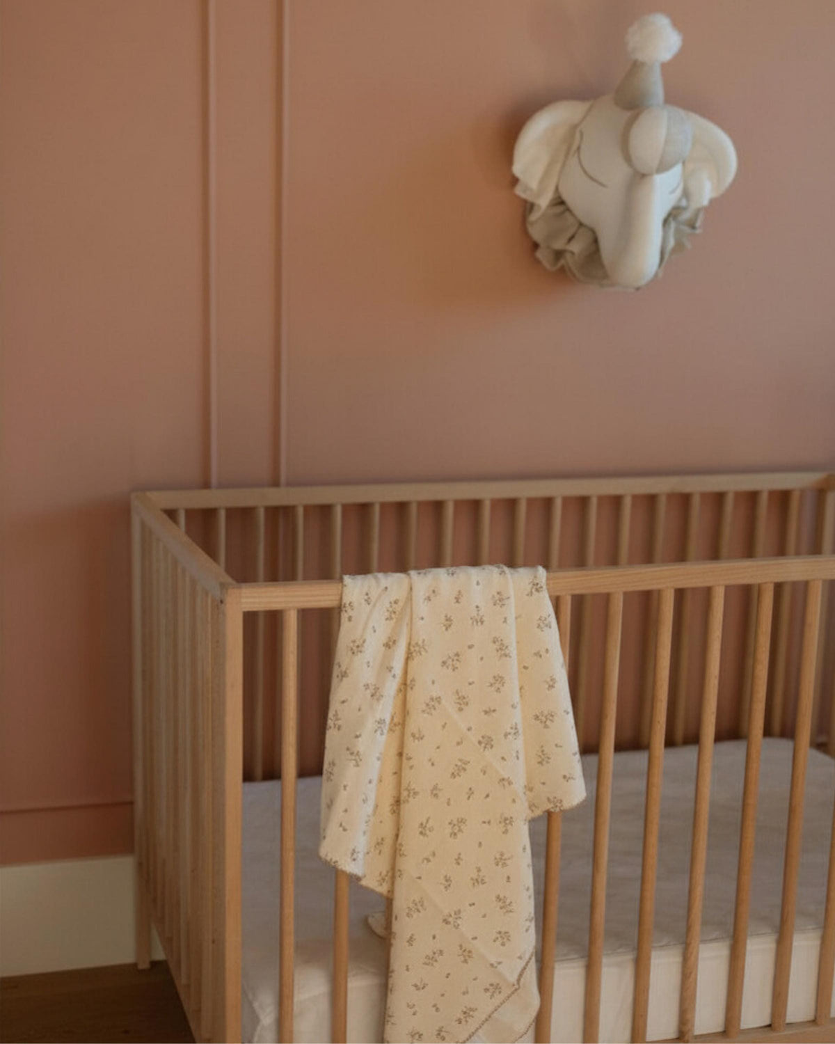 Floral Cotton Muslin Baby Blanket