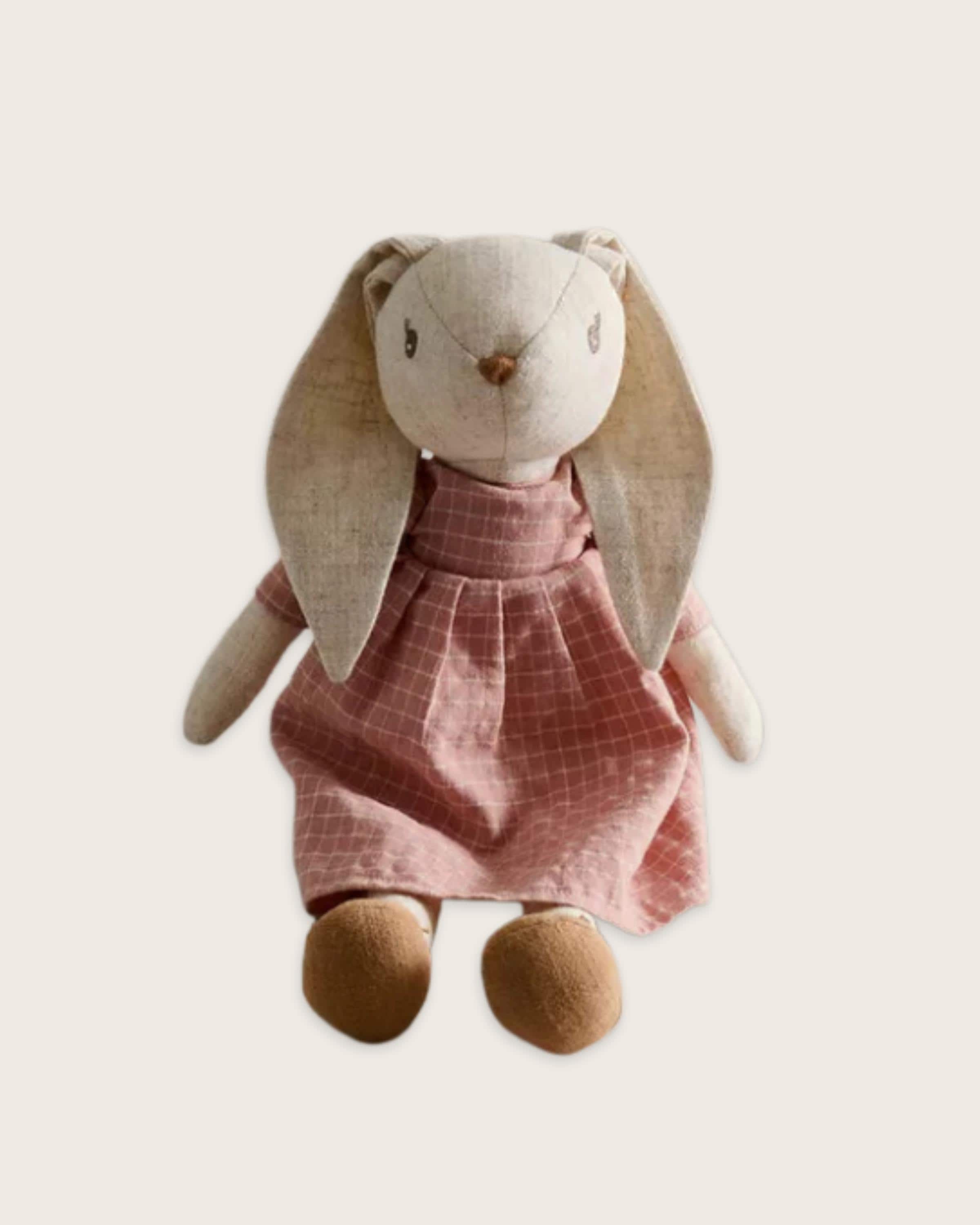 Pink Dress Bunny Plush Toy