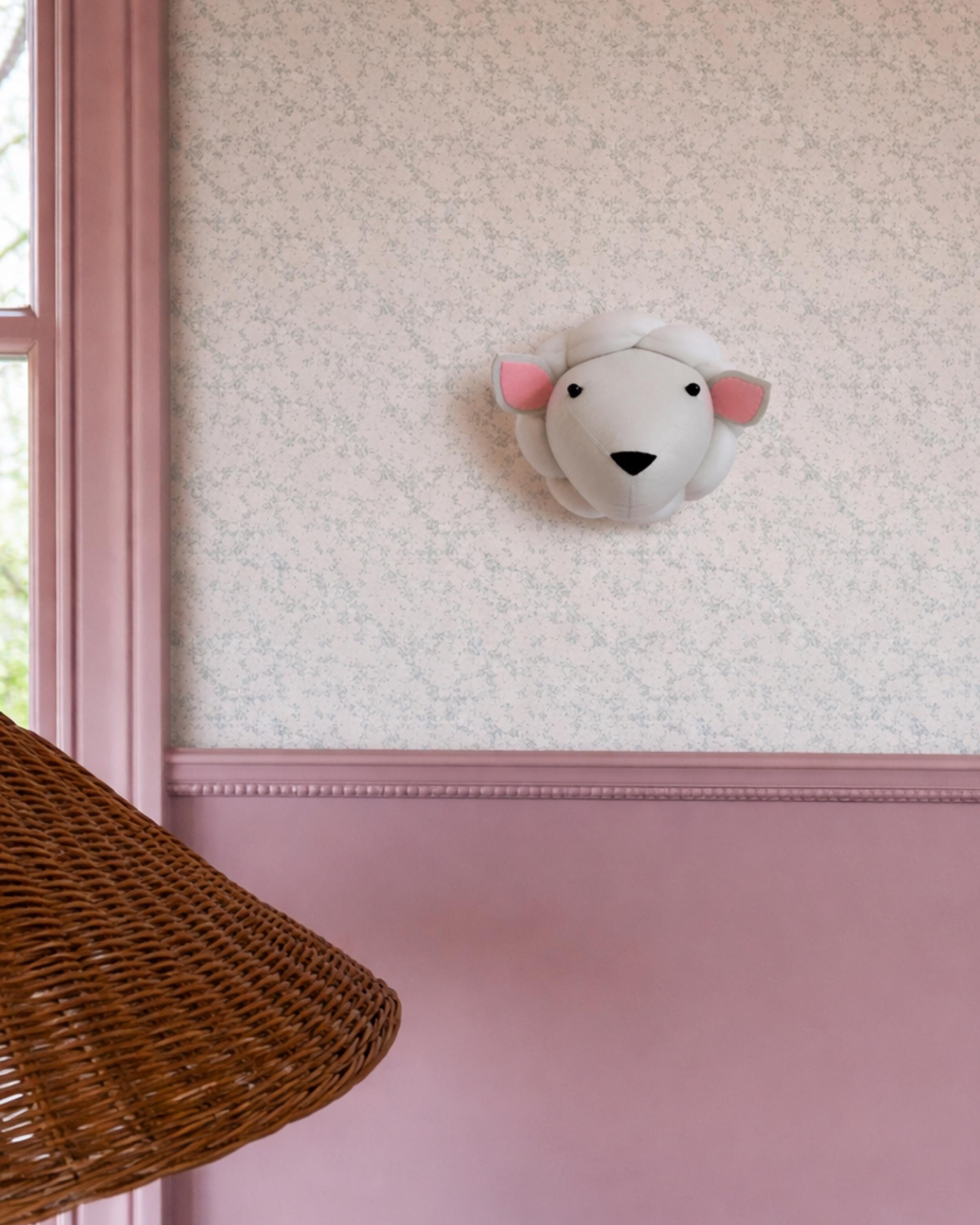 Lolly the Lamb – Felt Animal Wall Mount