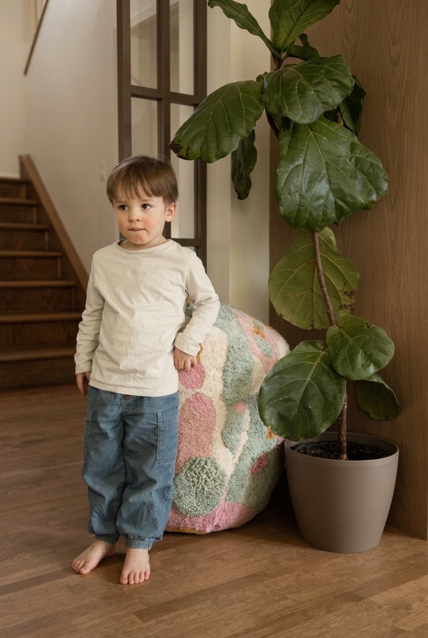 Meadow Play Textured Pouf